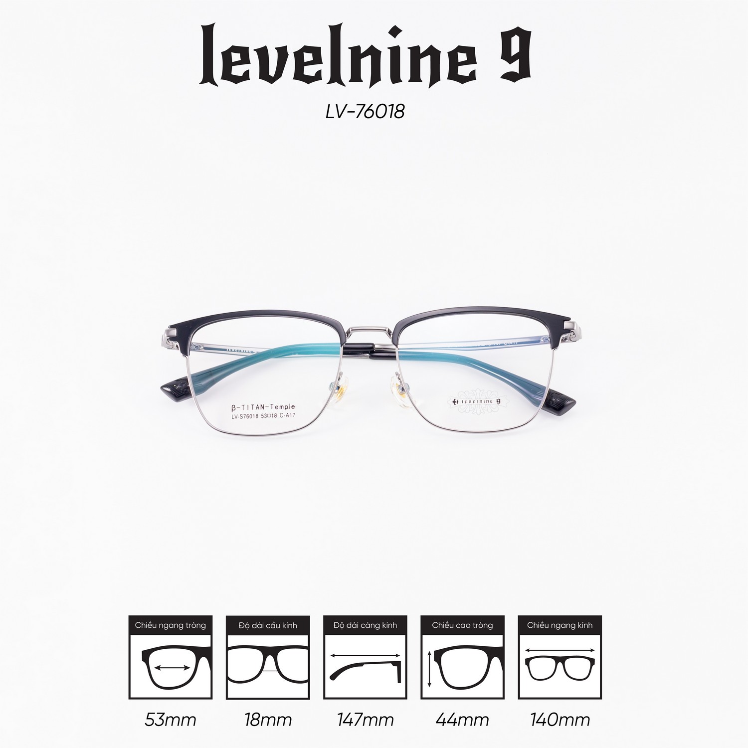 Gọng kính LEVELNINE LV-76018 - Ảnh 3