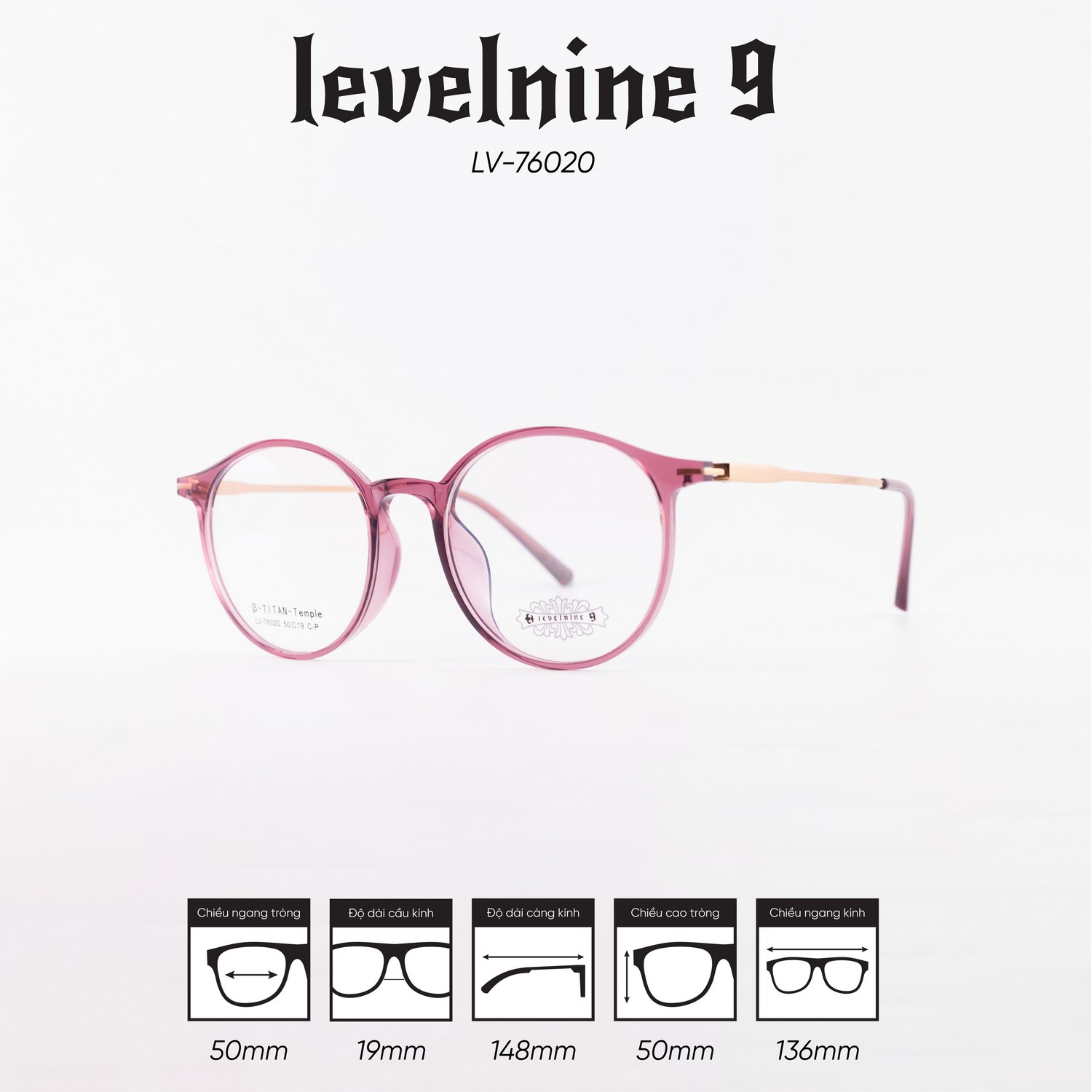 Gọng kính LEVELNINE LV-76020 - Ảnh 4