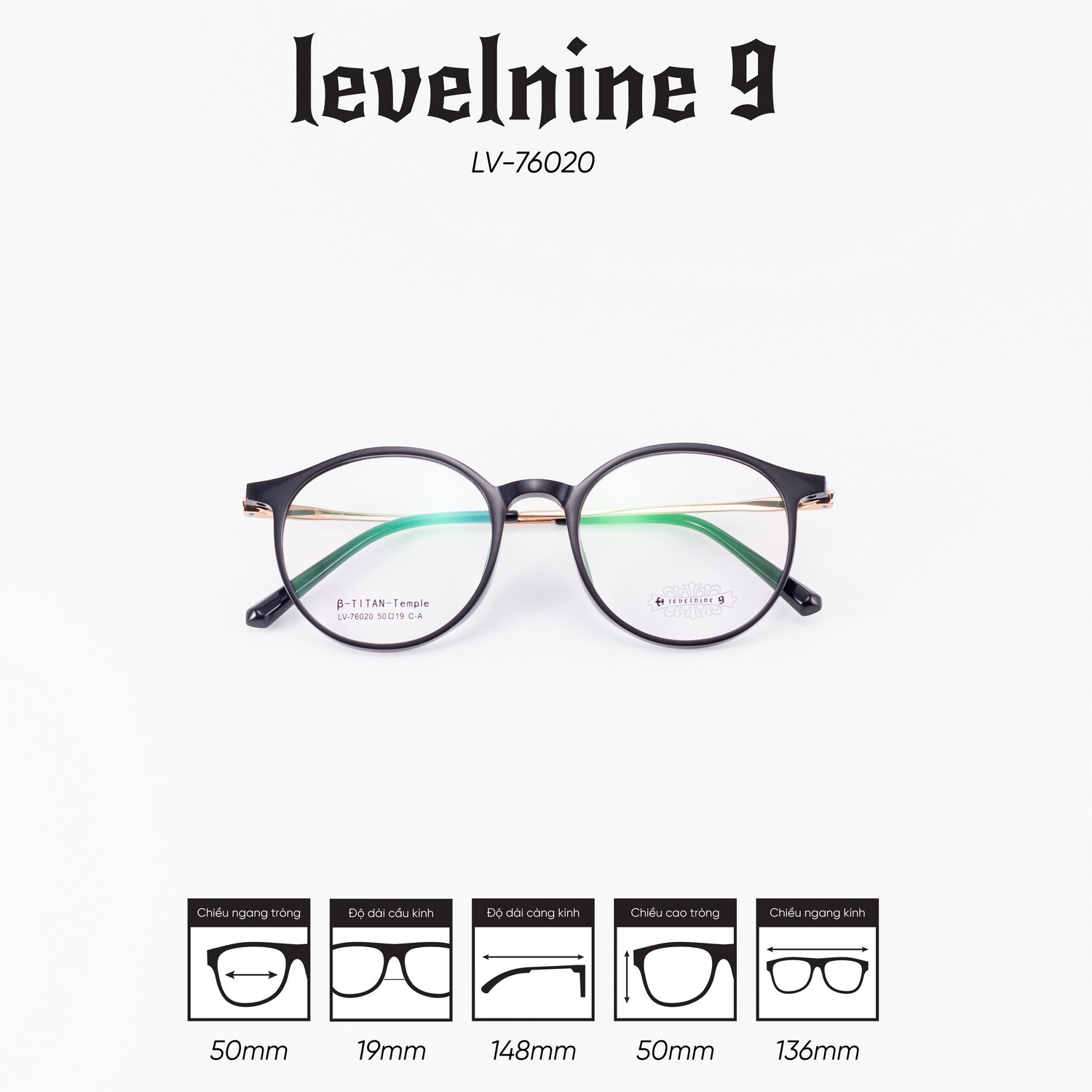 Gọng kính LEVELNINE LV-76020 - Ảnh 3