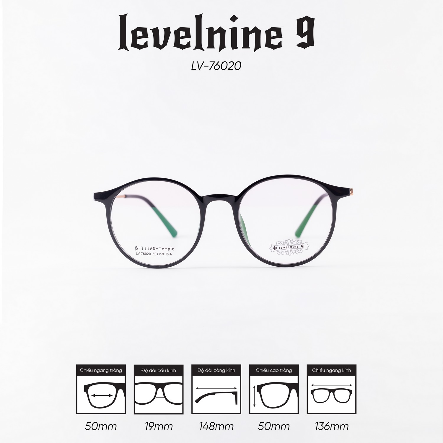 Gọng kính LEVELNINE LV-76020 - Ảnh 1