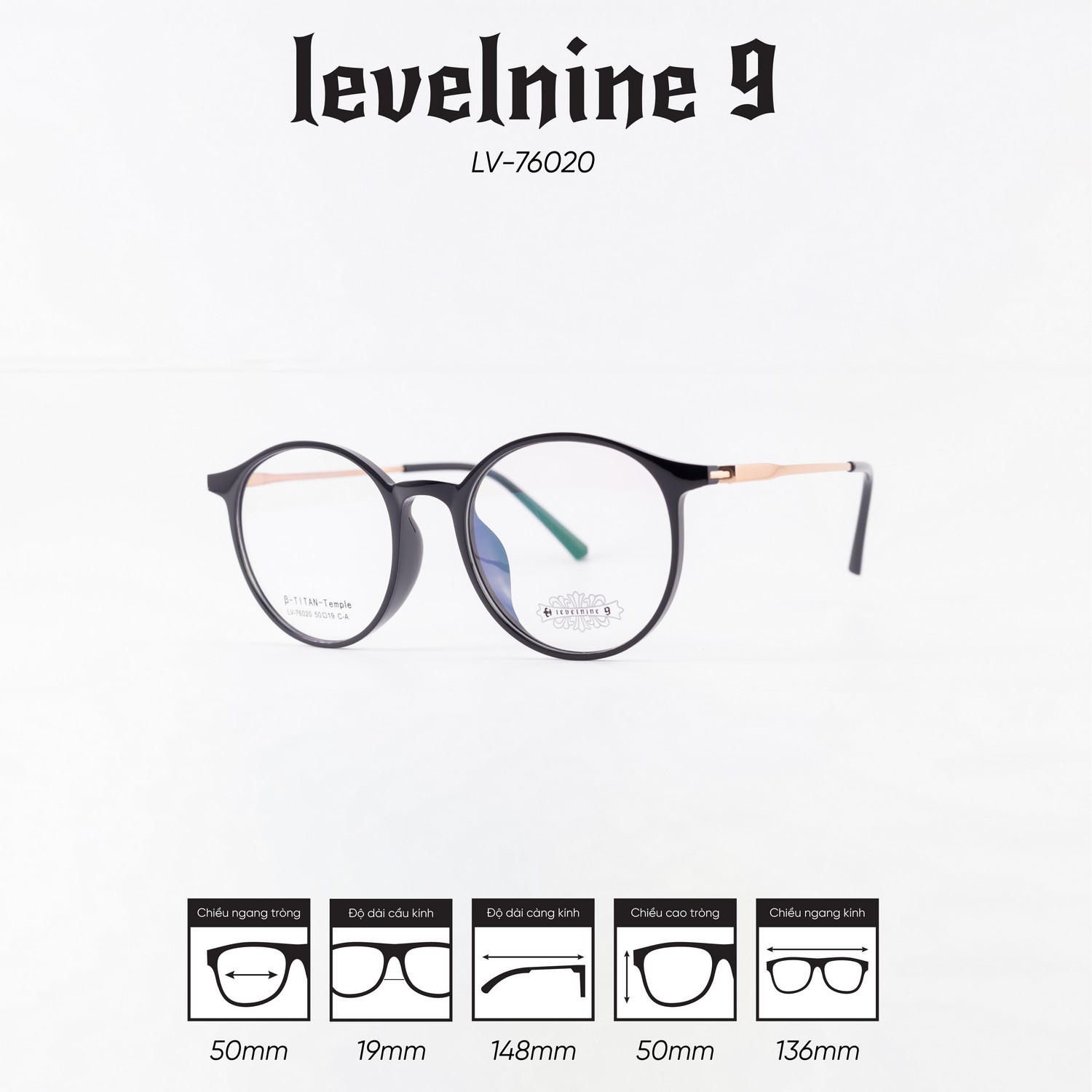 Gọng kính LEVELNINE LV-76020 - Ảnh 5