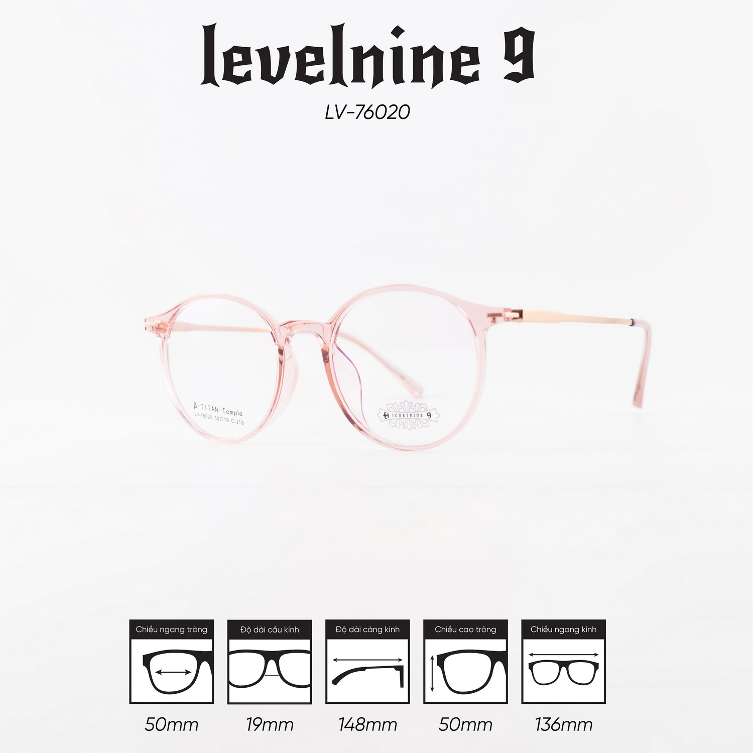 Gọng kính LEVELNINE LV-76020 - Ảnh 6