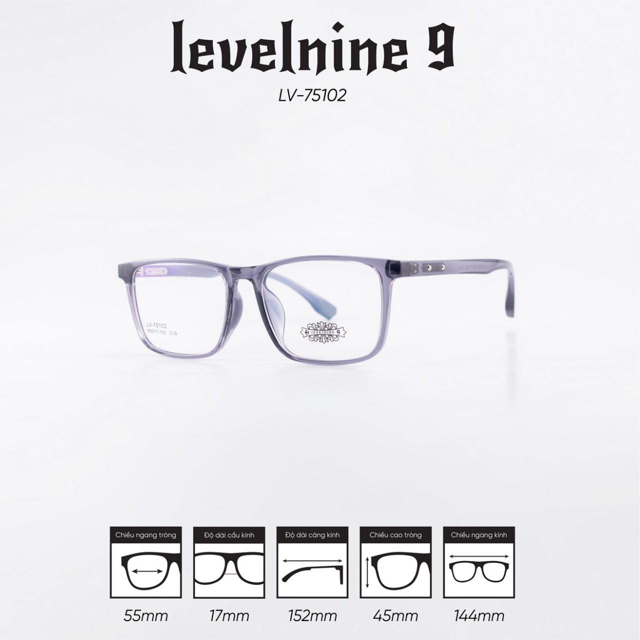 Gọng kính LEVELNINE LV-S75102 - Ảnh 3