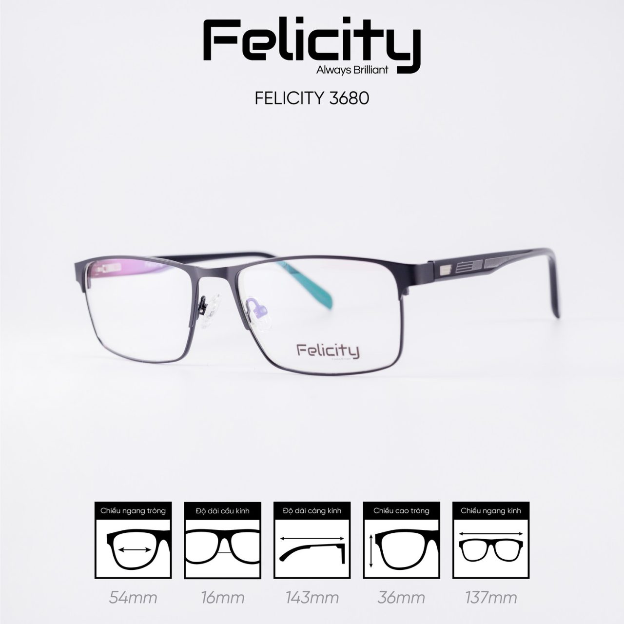 Gọng kính FELICITY 3680 - Ảnh 6