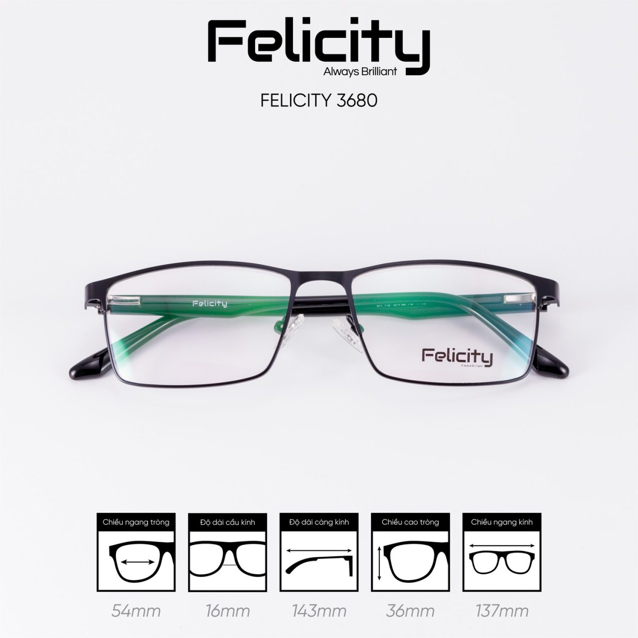 Gọng kính FELICITY 3680 - Ảnh 2