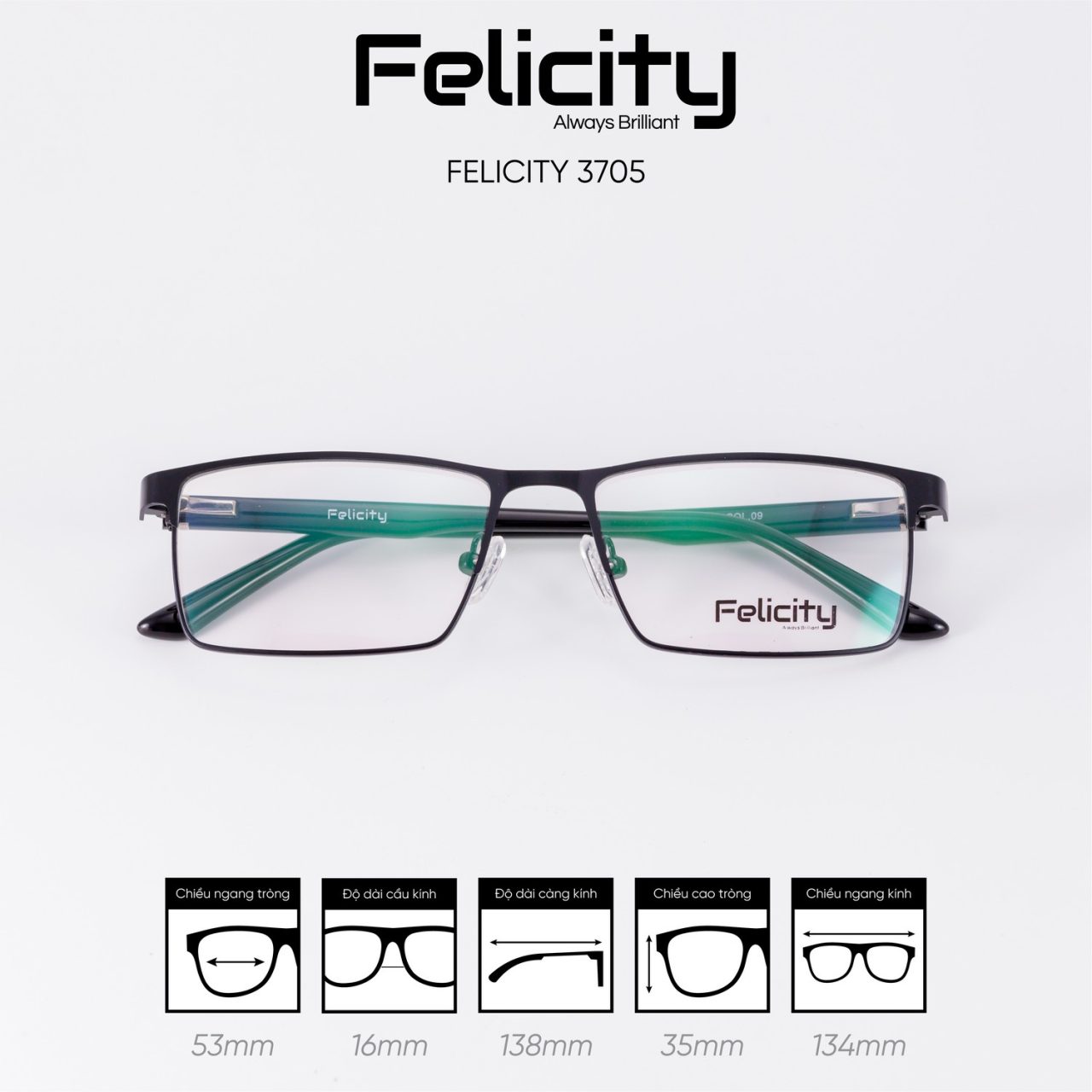 Gọng kính FELICITY 3705 - Ảnh 7