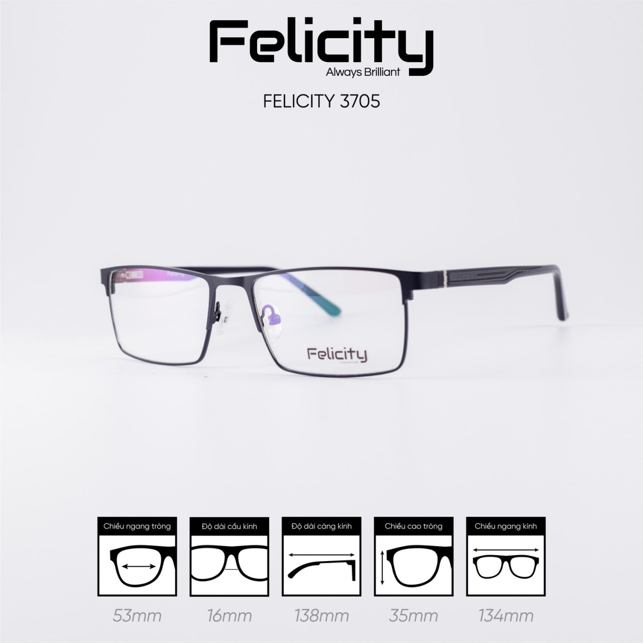 Gọng kính FELICITY 3705 - Ảnh 4