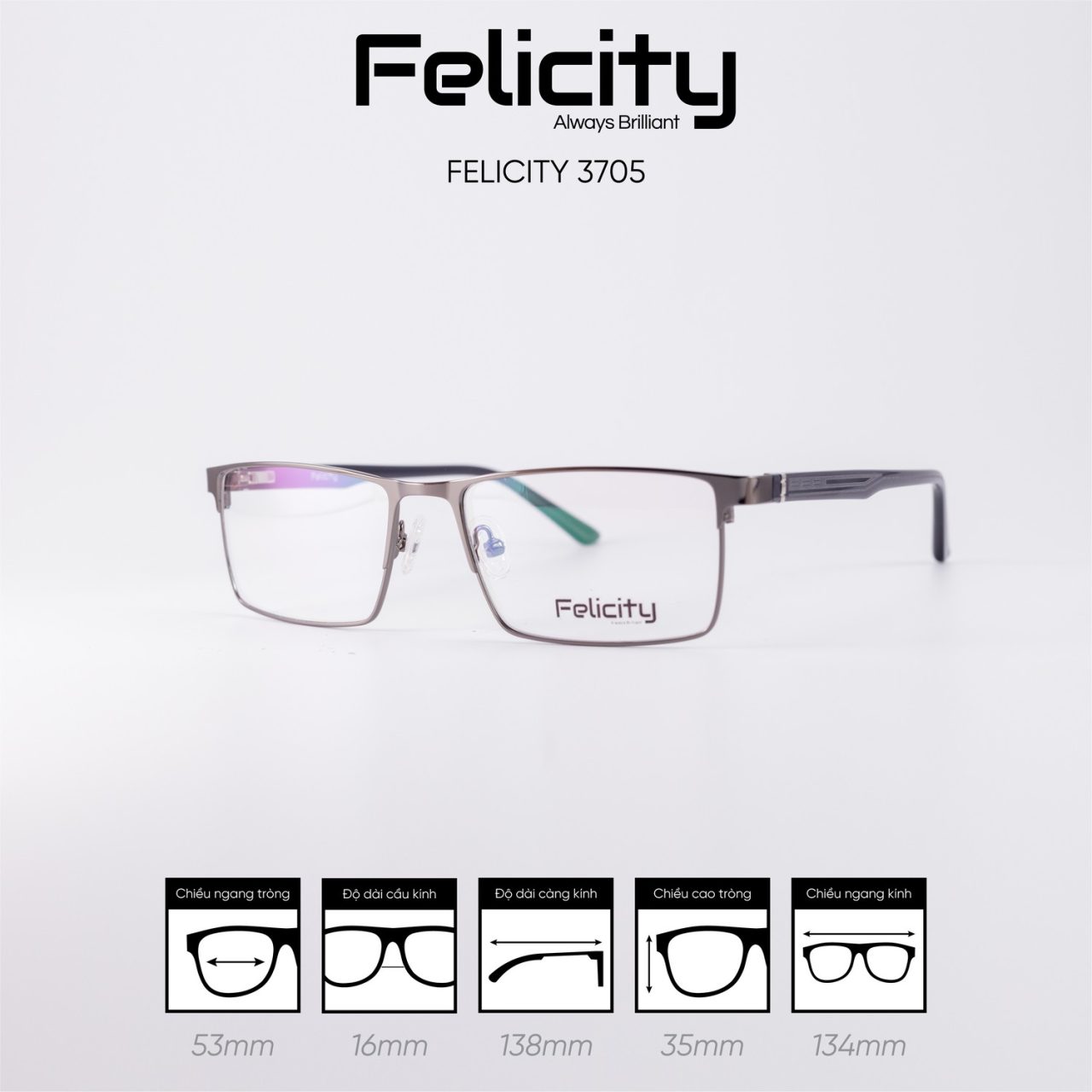 Gọng kính FELICITY 3705 - Ảnh 2