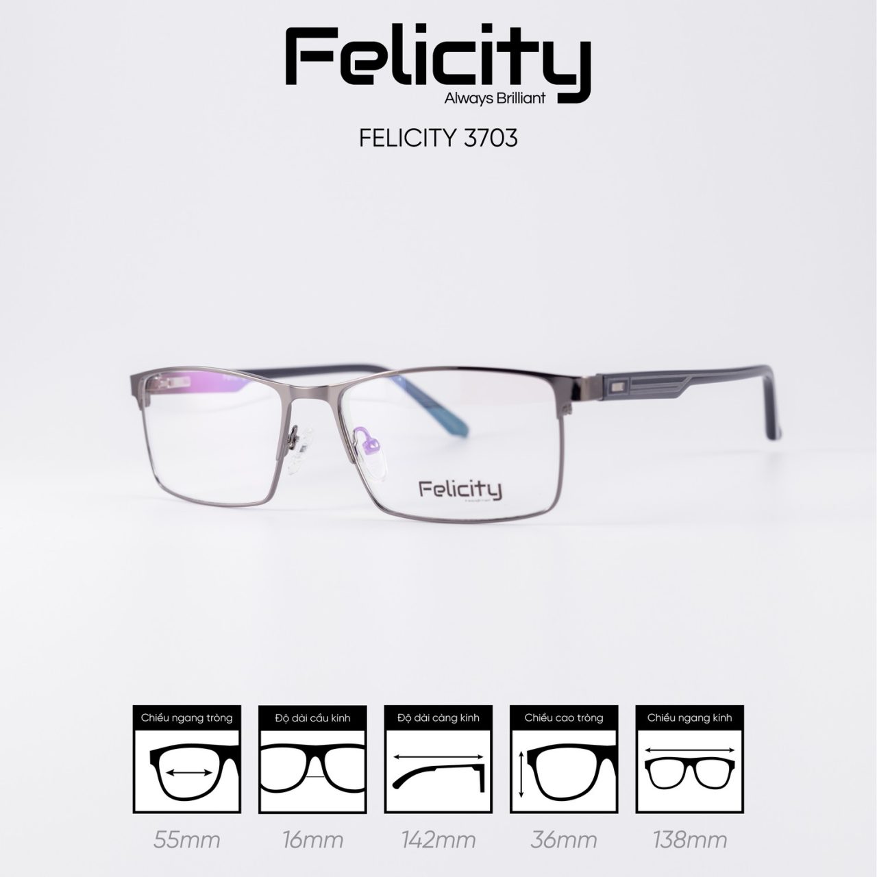 Gọng kính FELICITY 3703 - Ảnh 5