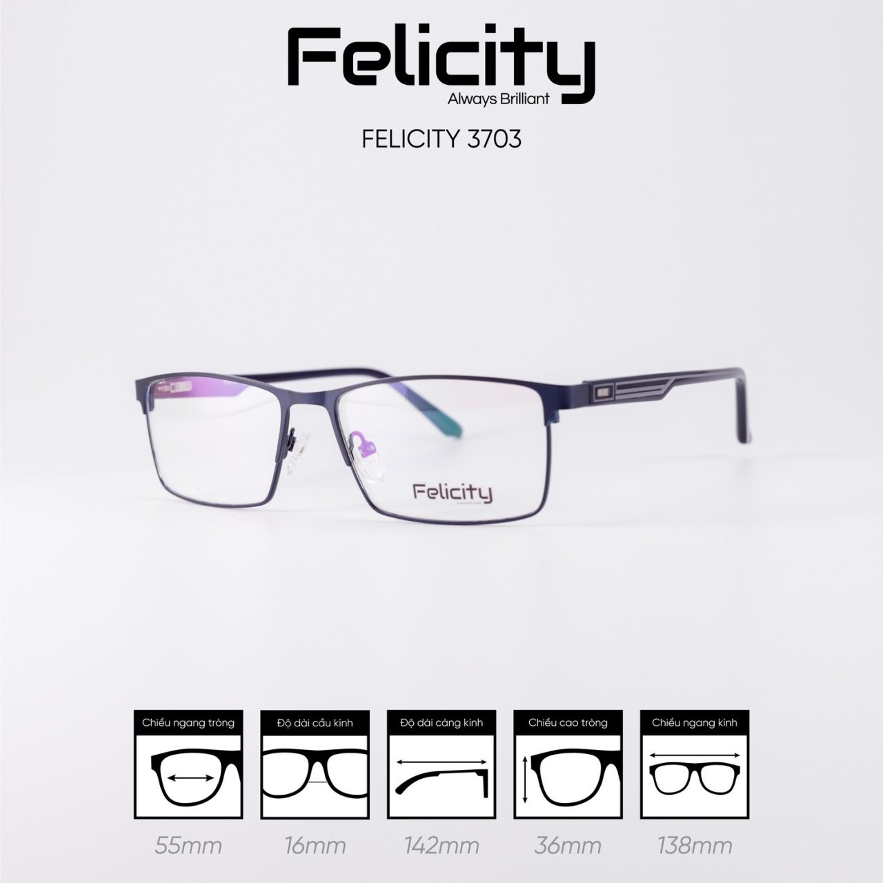 Gọng kính FELICITY 3703 - Ảnh 4