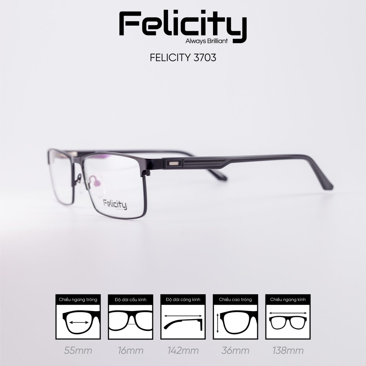 Gọng kính FELICITY 3703 - Ảnh 7