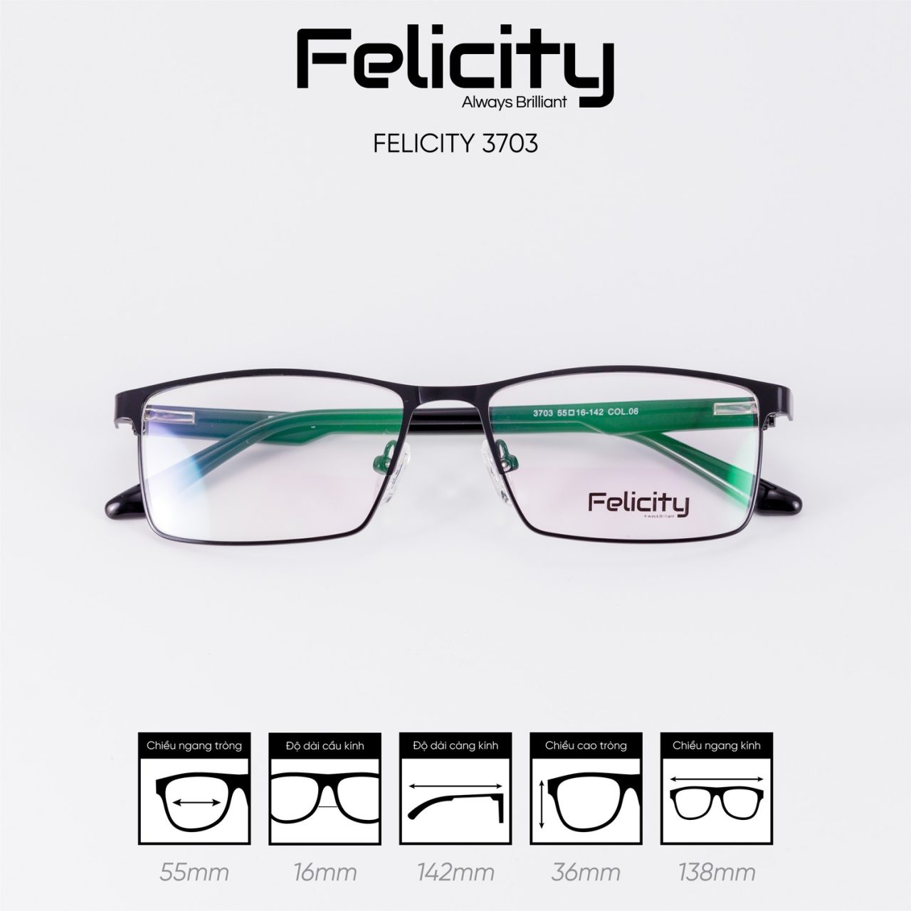 Gọng kính FELICITY 3703 - Ảnh 2