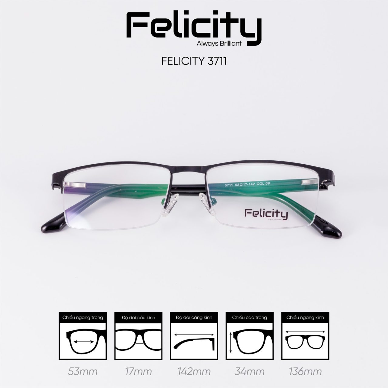 Gọng kính FELICITY 3711 - Ảnh 7