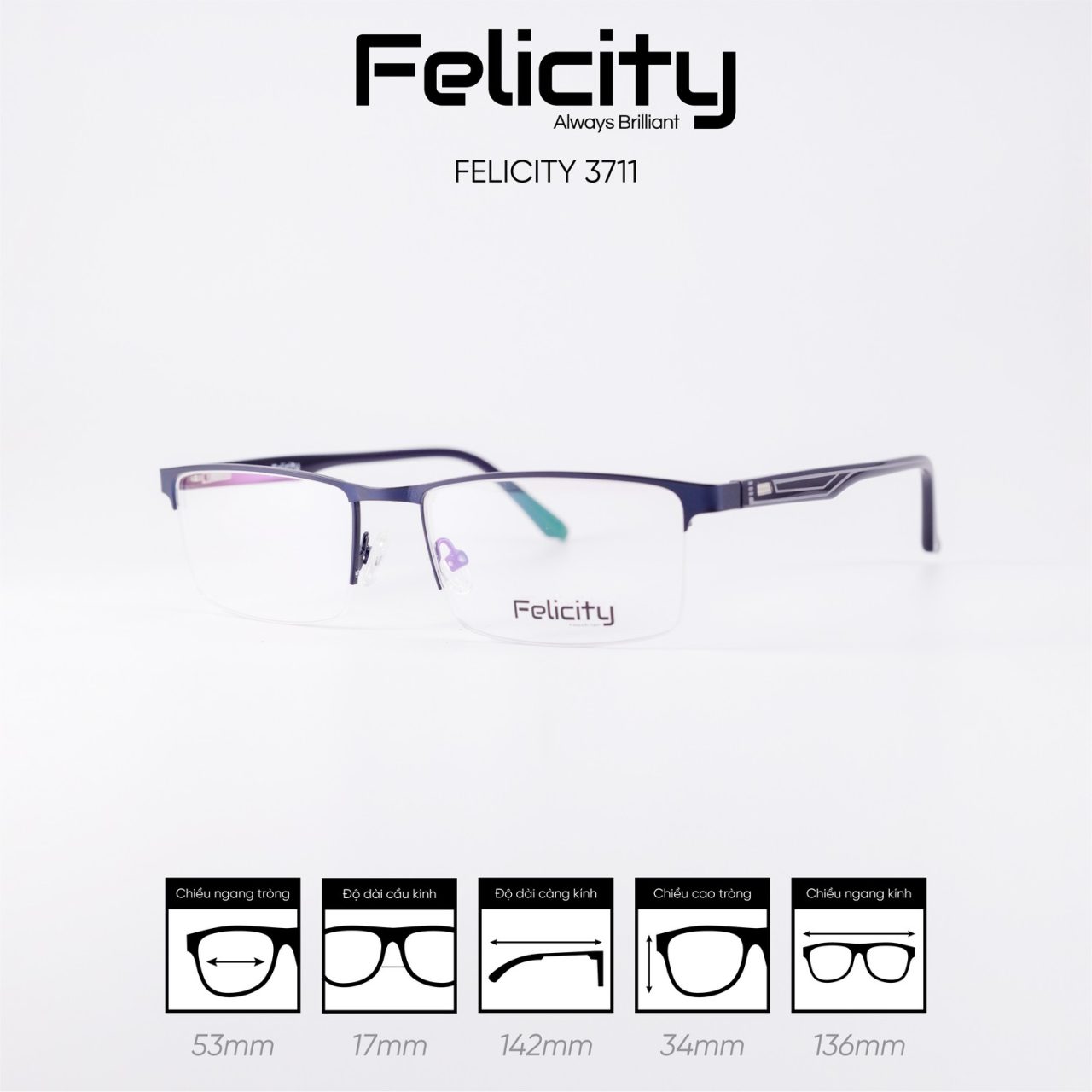 Gọng kính FELICITY 3711 - Ảnh 5
