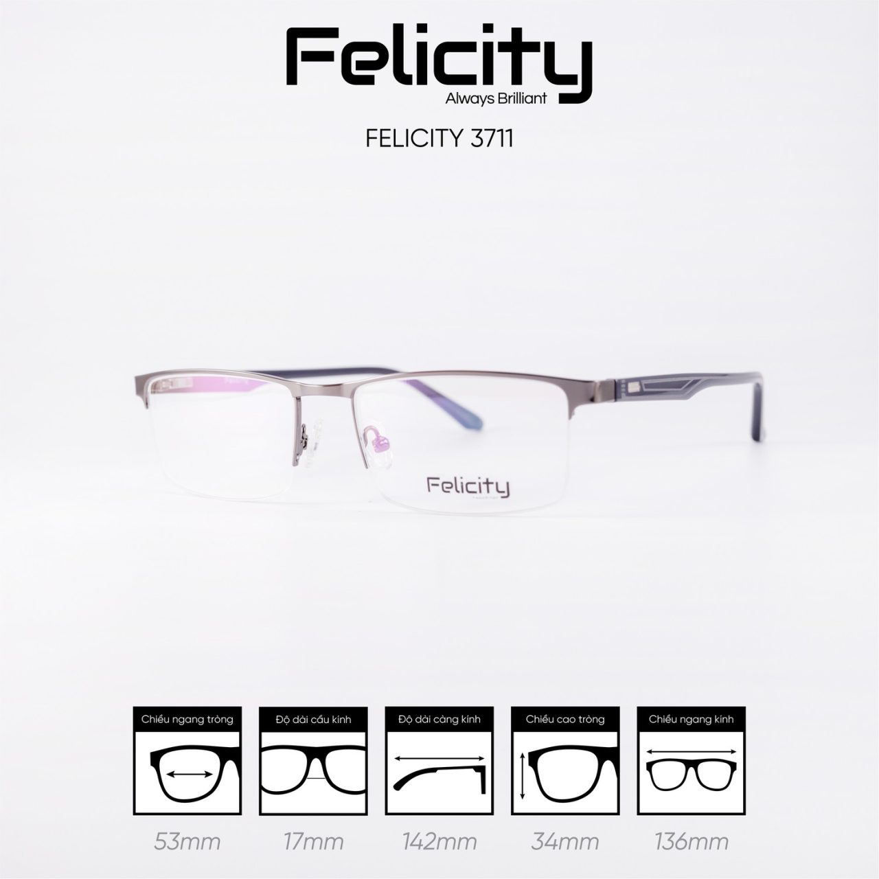 Gọng kính FELICITY 3711 - Ảnh 6