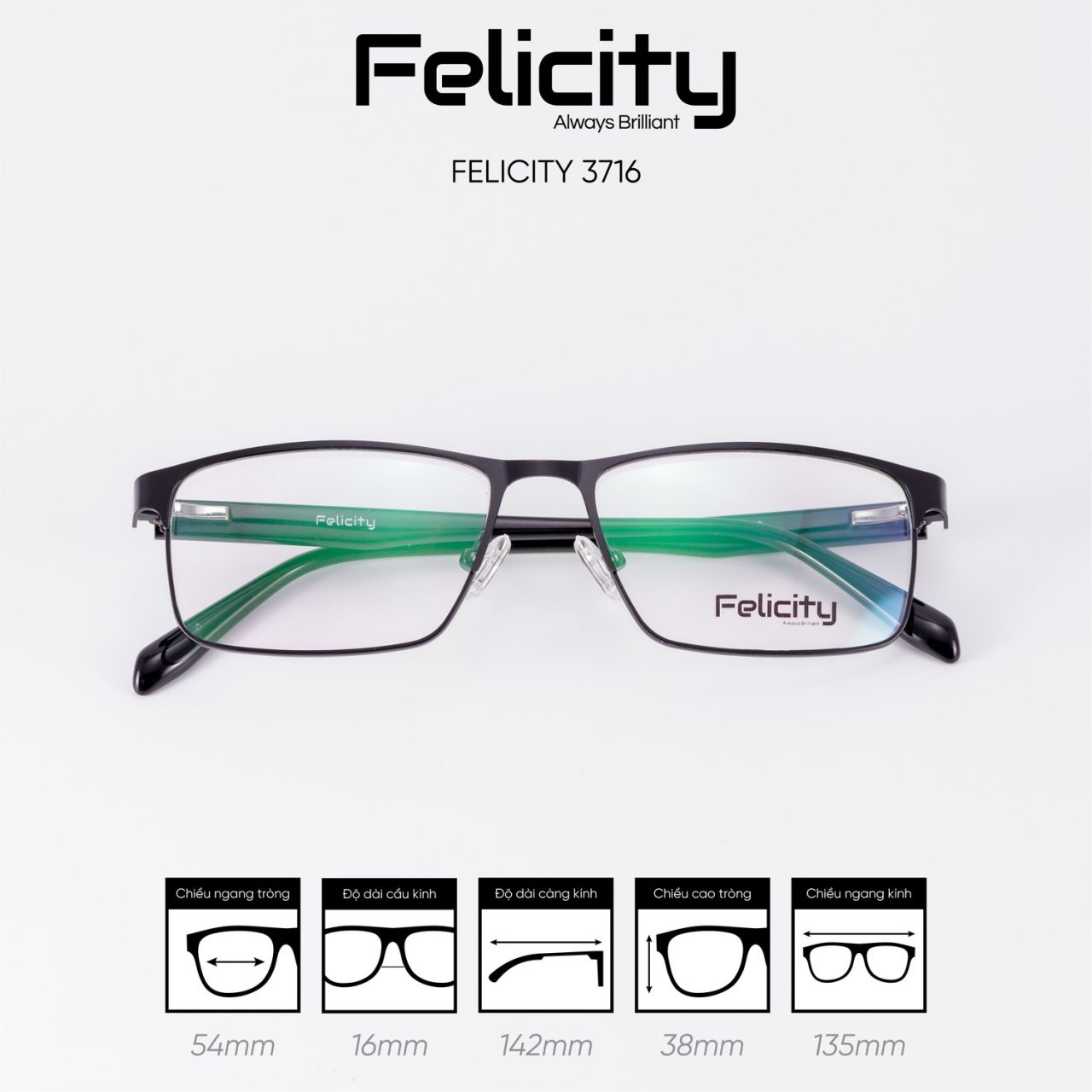 Gọng kính FELICITY 3716 - Ảnh 3