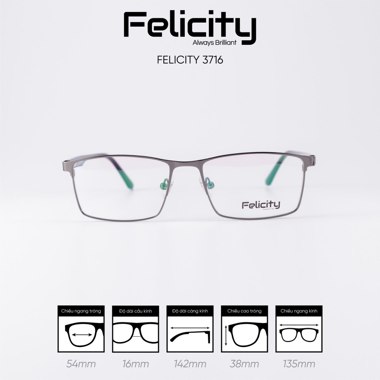 Gọng kính FELICITY 3716 - Ảnh 1