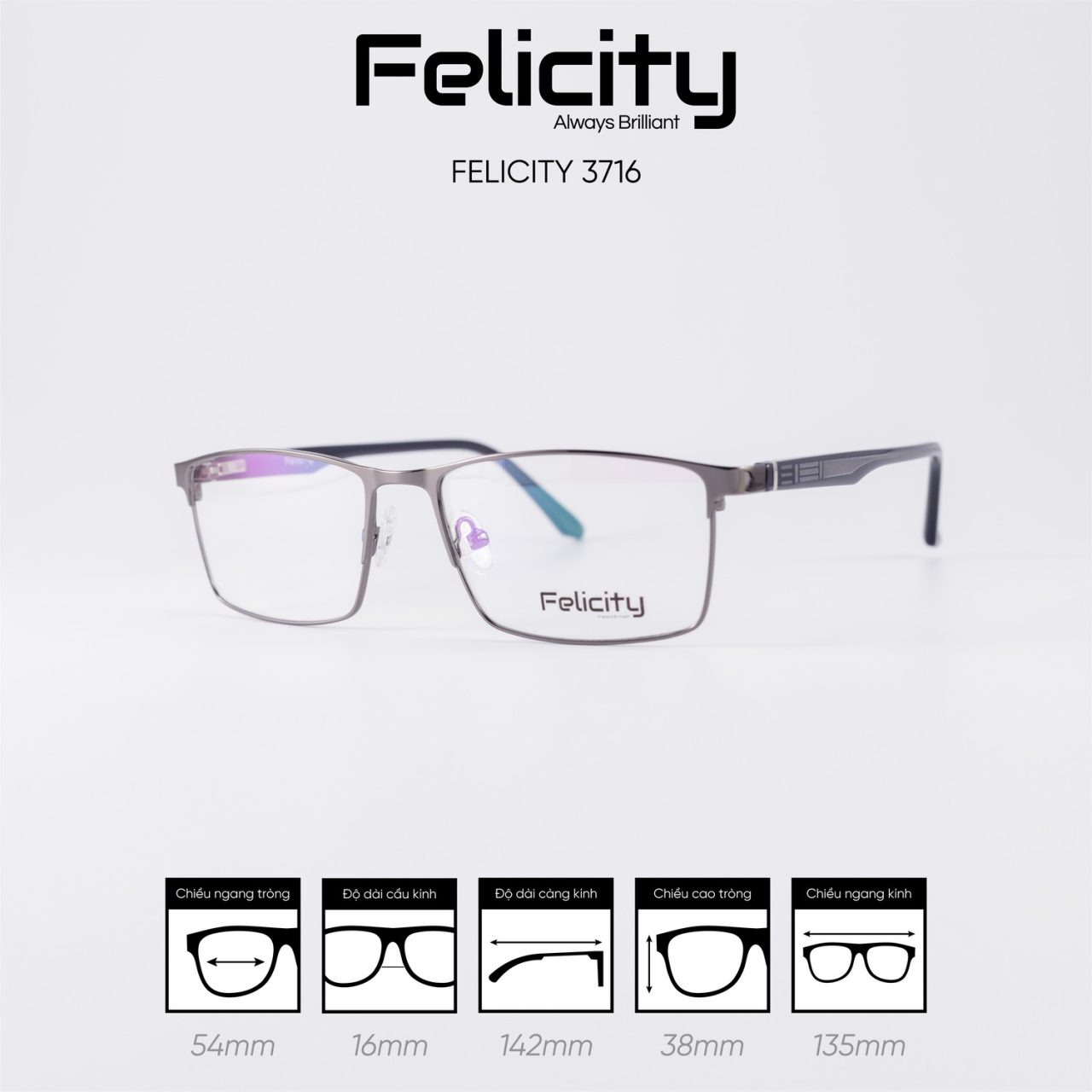 Gọng kính FELICITY 3716 - Ảnh 4