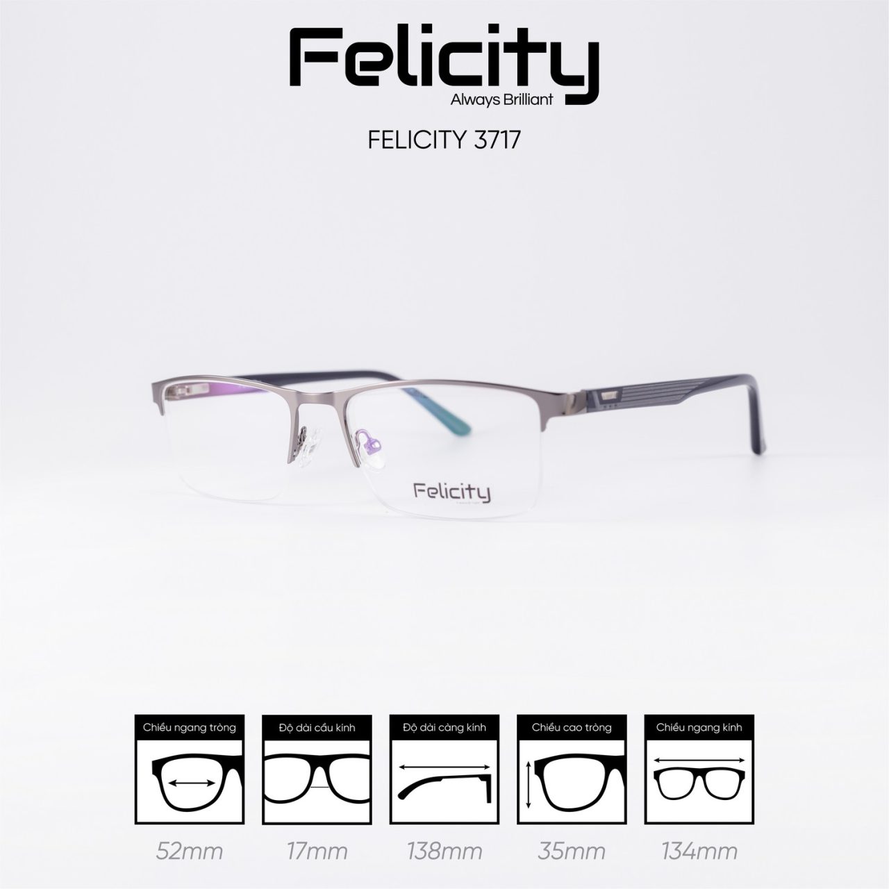 Gọng kính FELICITY 3717 - Ảnh 6