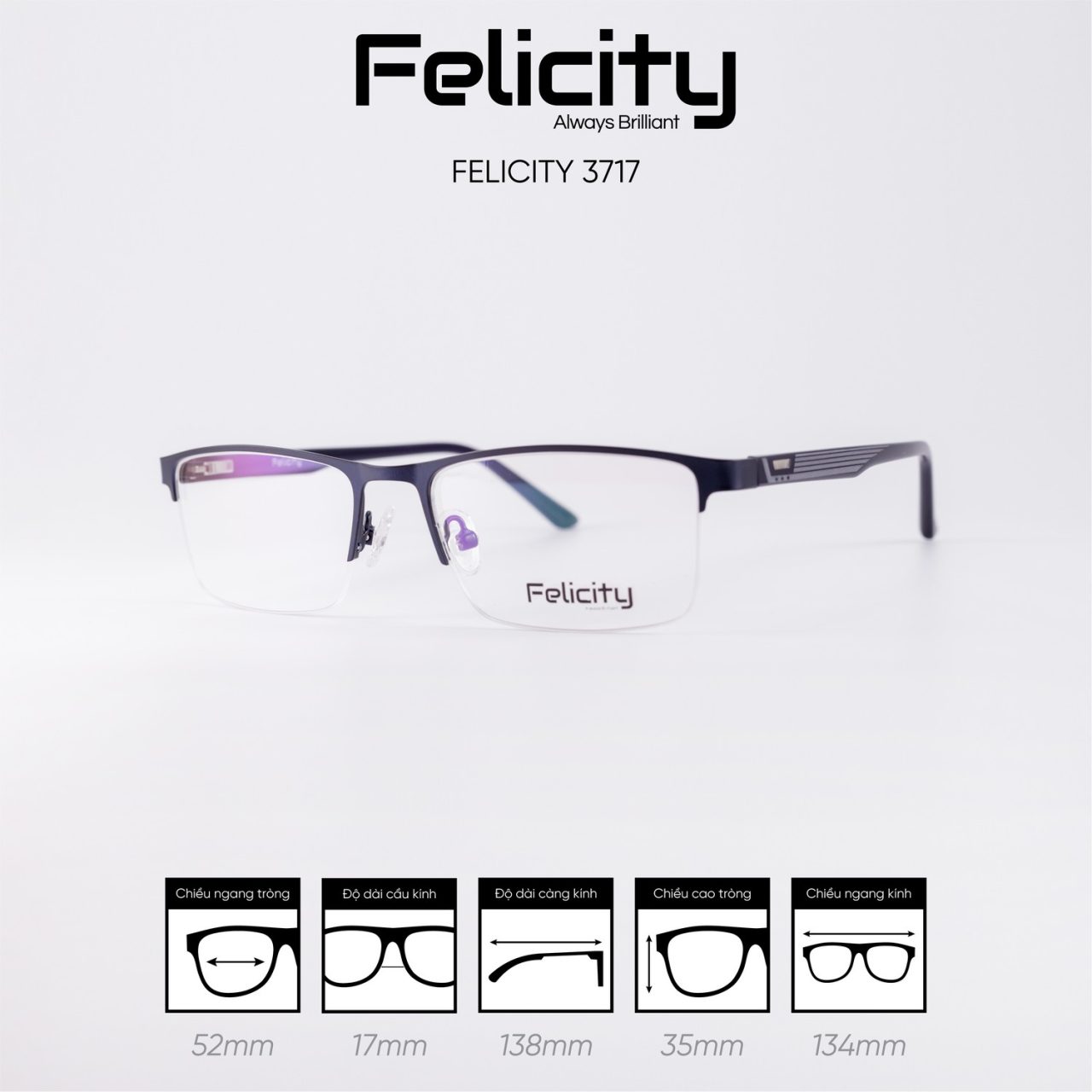 Gọng kính FELICITY 3717 - Ảnh 5