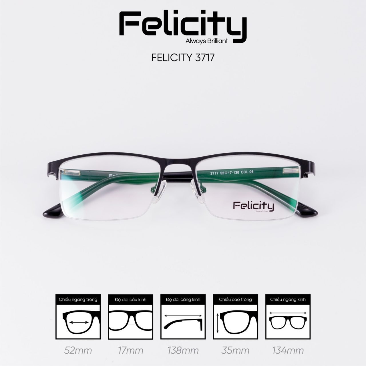 Gọng kính FELICITY 3717 - Ảnh 7