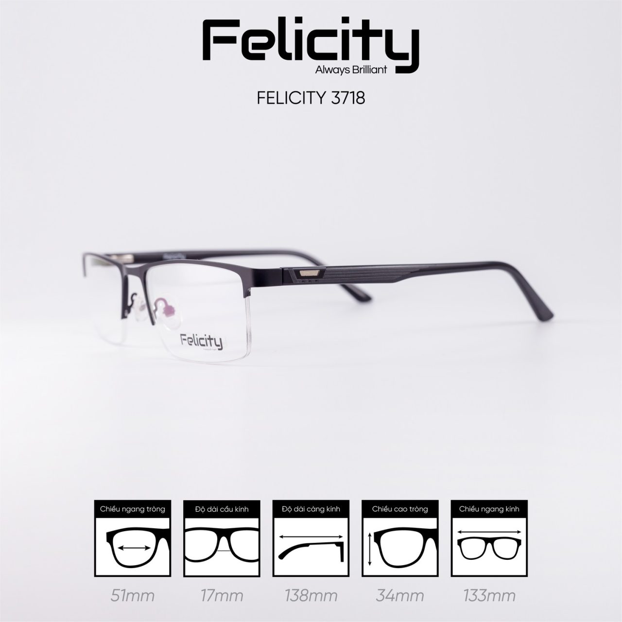 Gọng kính FELICITY 3718 - Ảnh 8