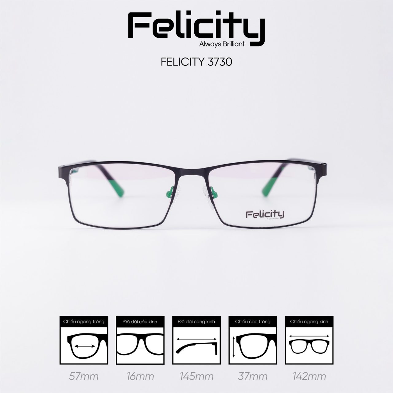 Gọng kính FELICITY 3730 - Ảnh 1
