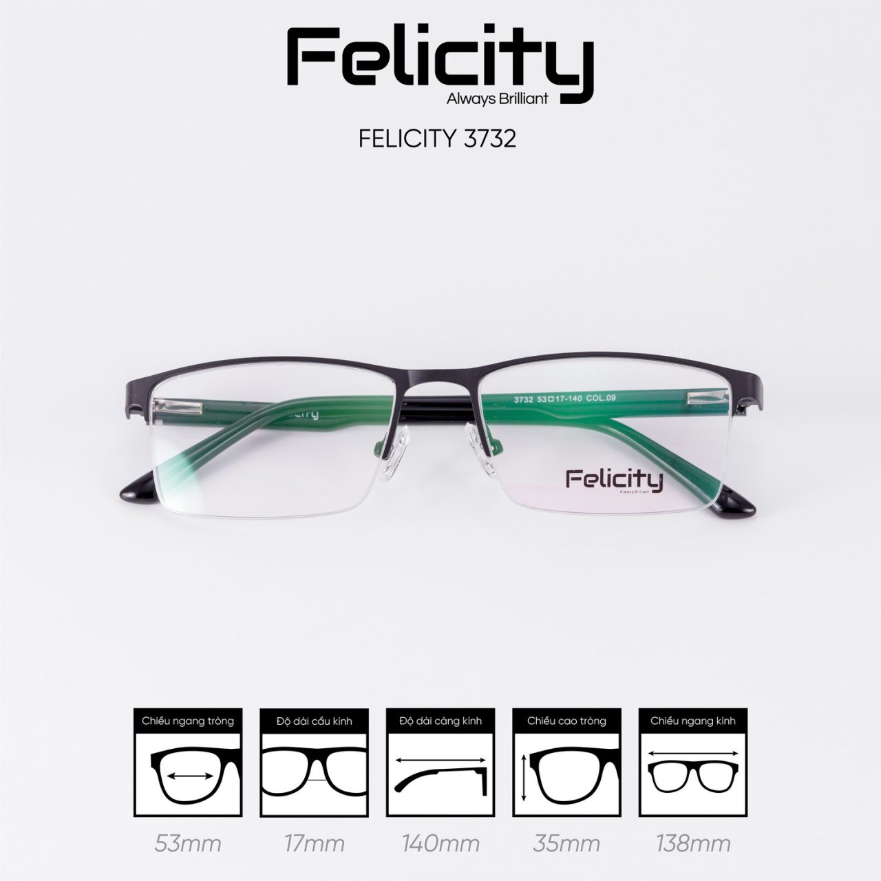 Gọng kính FELICITY 3732 - Ảnh 7