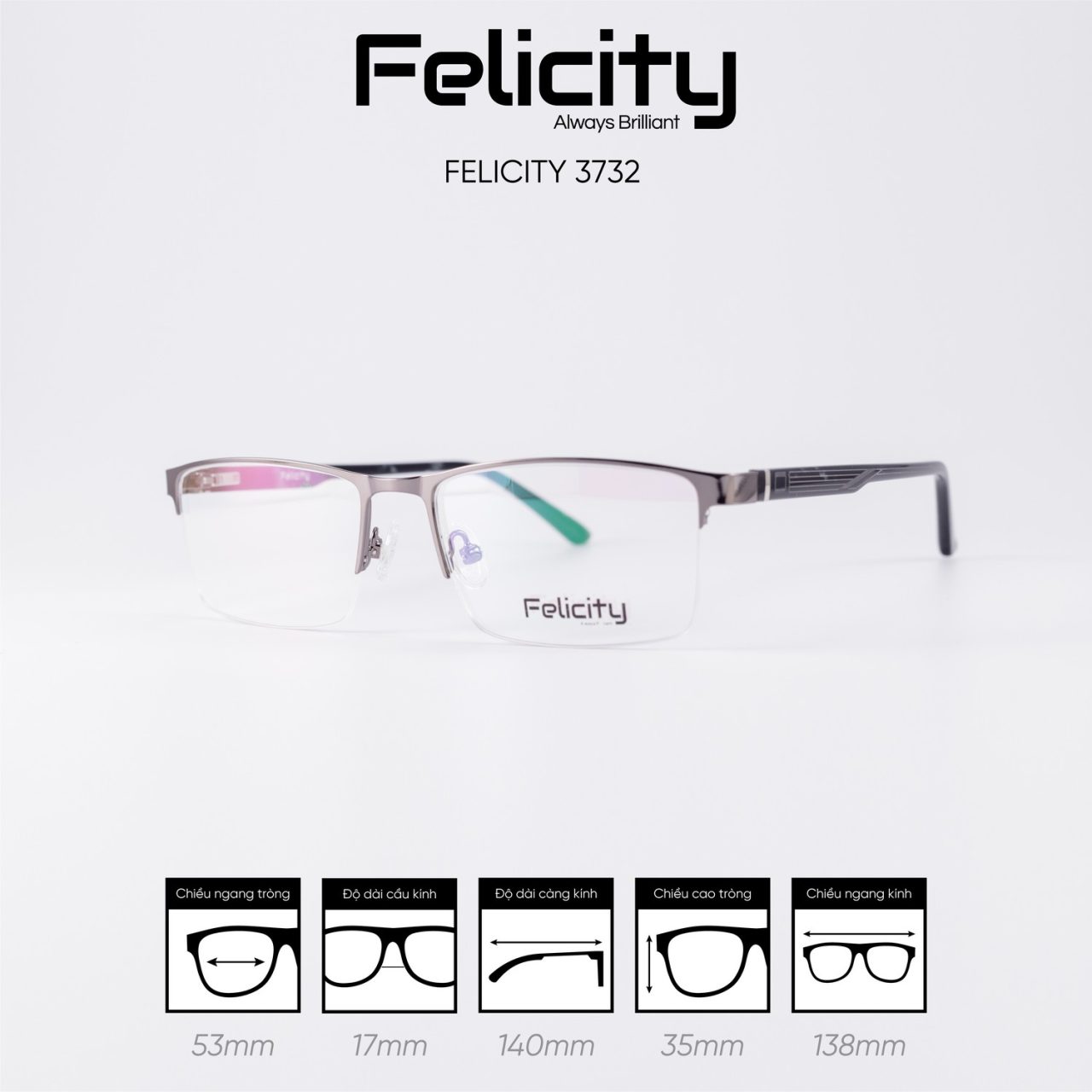 Gọng kính FELICITY 3732 - Ảnh 4
