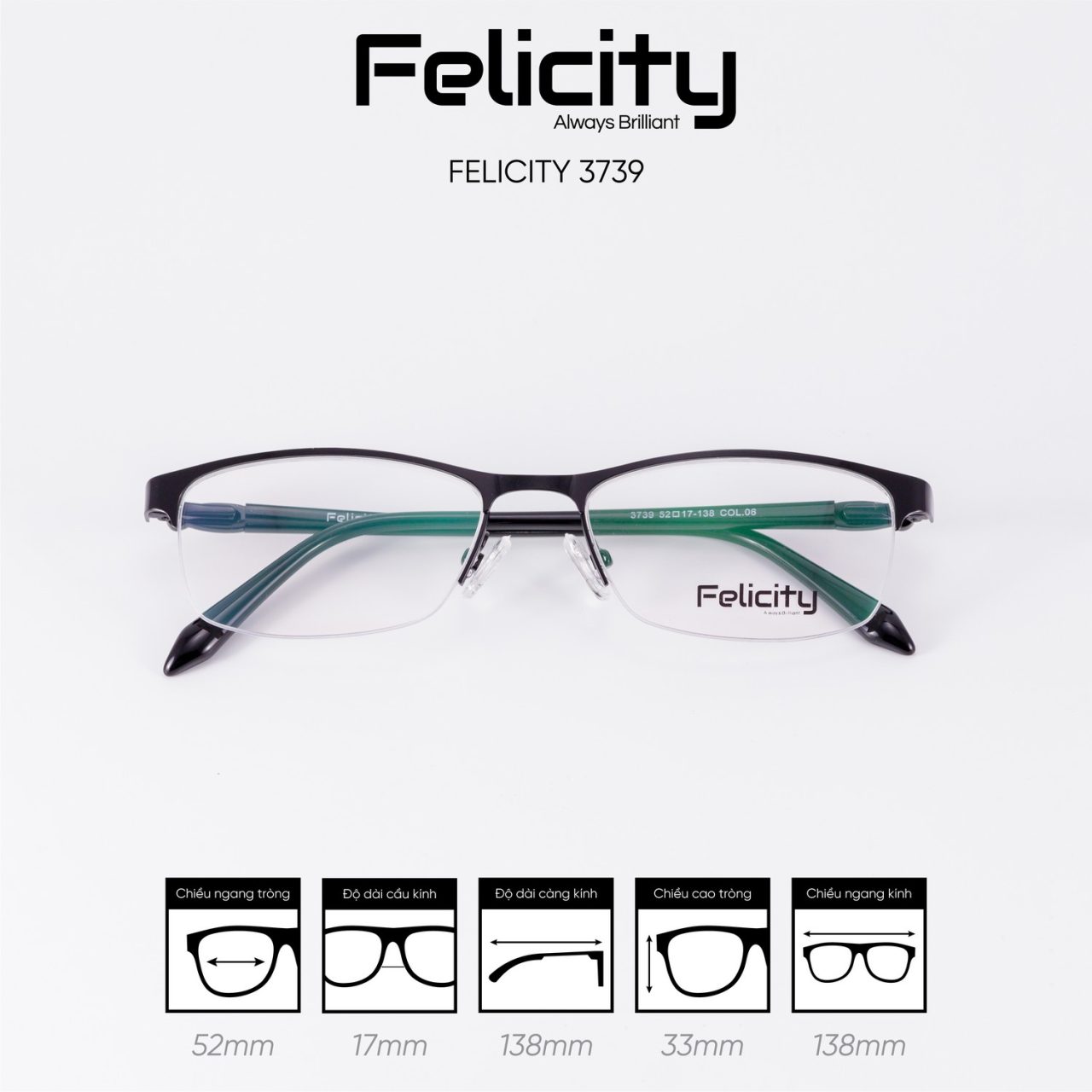 Gọng kính FELICITY 3739 - Ảnh 7