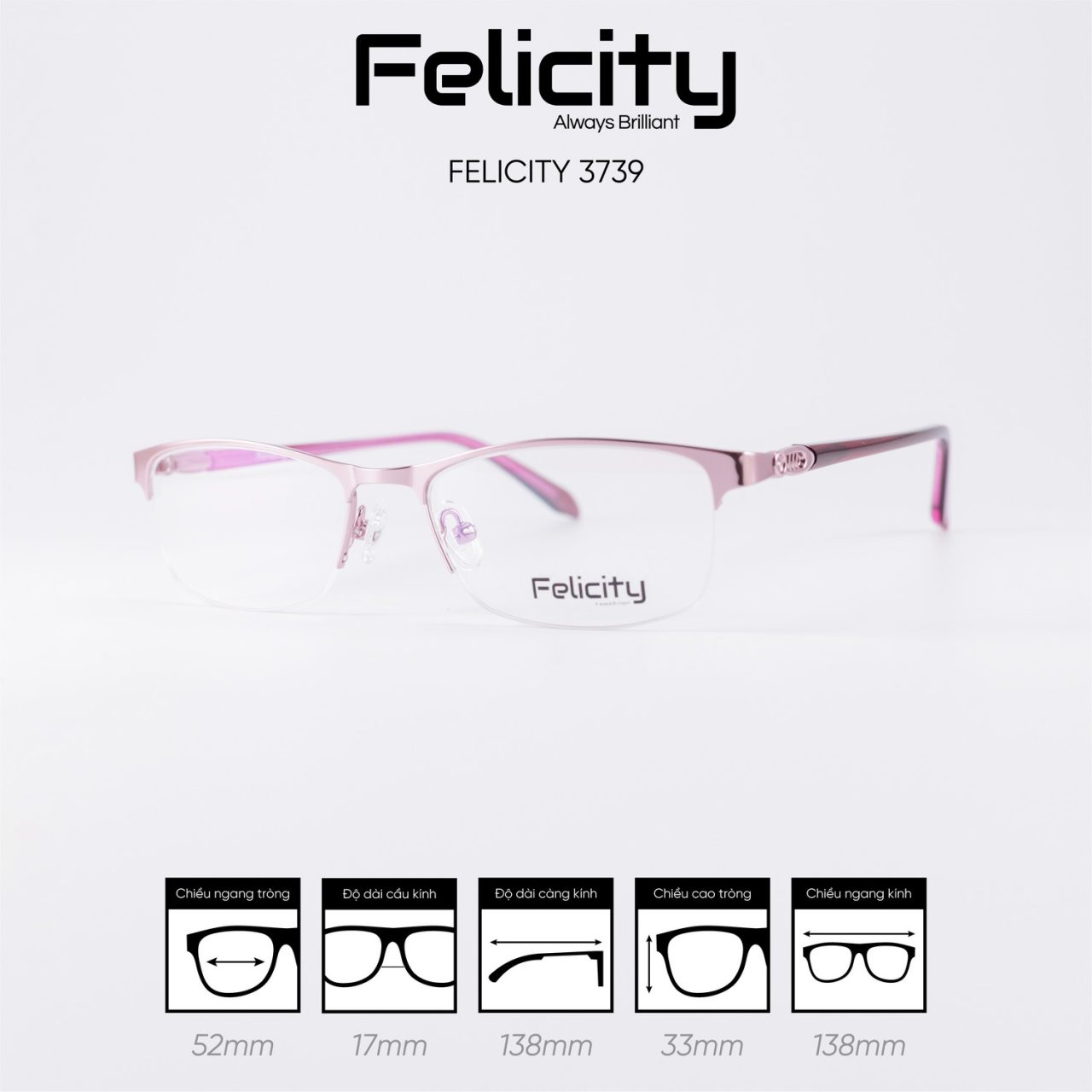 Gọng kính FELICITY 3739 - Ảnh 4