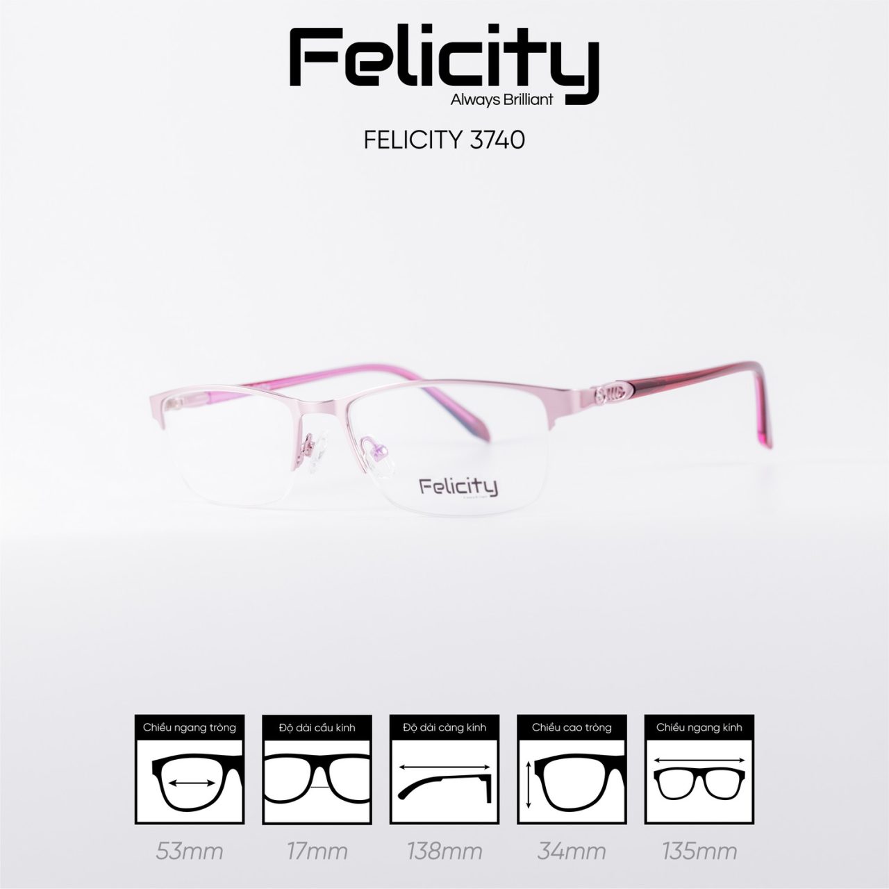Gọng kính FELICITY 3740 - Ảnh 5