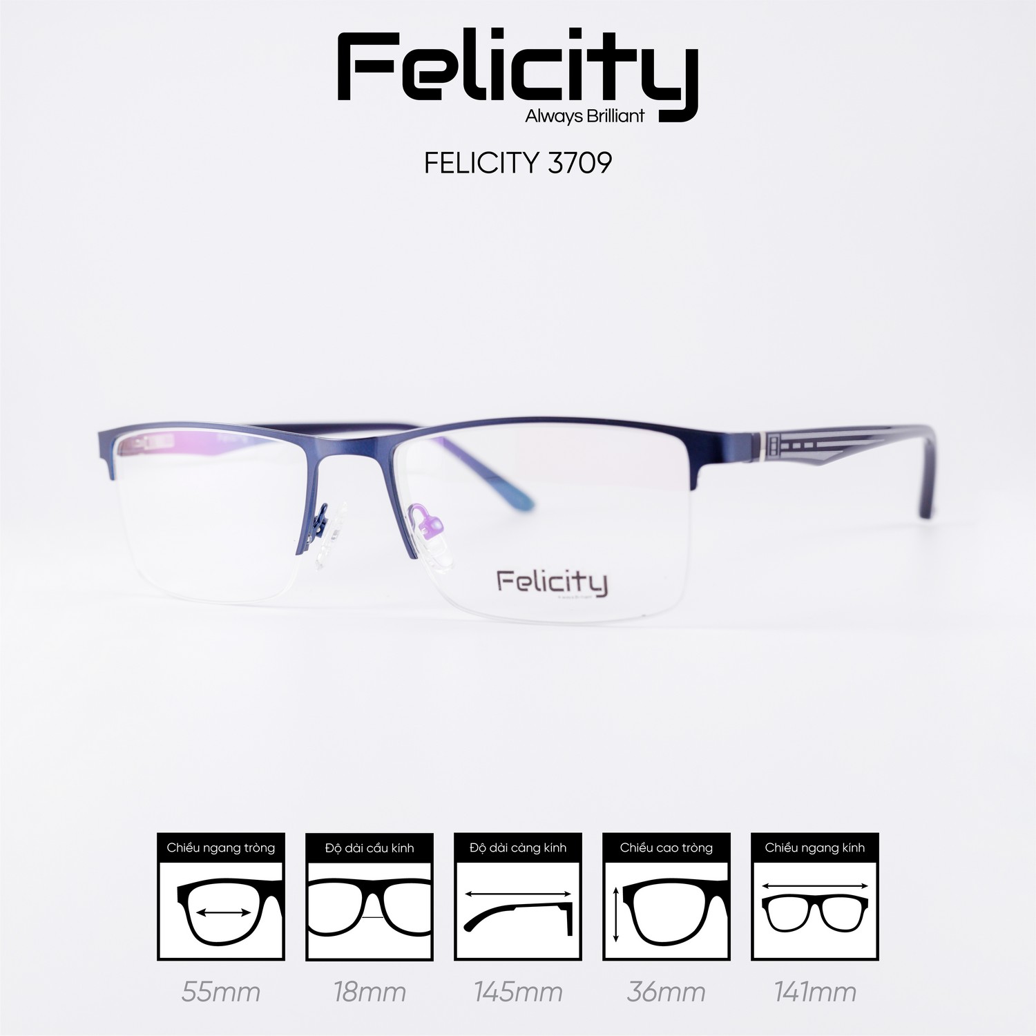 Gọng kính FELICITY 3709 - Ảnh 5