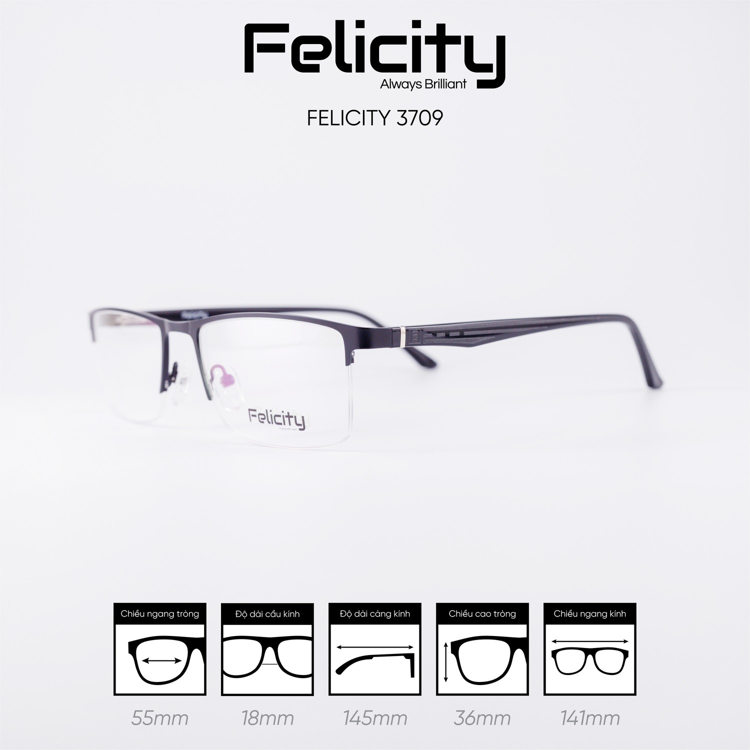 Gọng kính FELICITY 3709 - Ảnh 7
