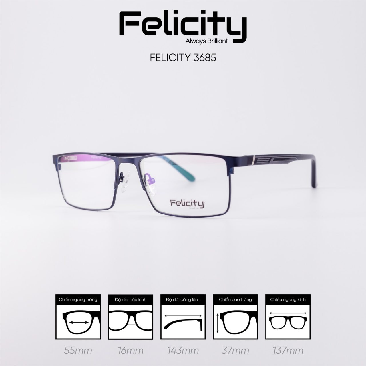 Gọng kính FELICITY 3685 - Ảnh 6
