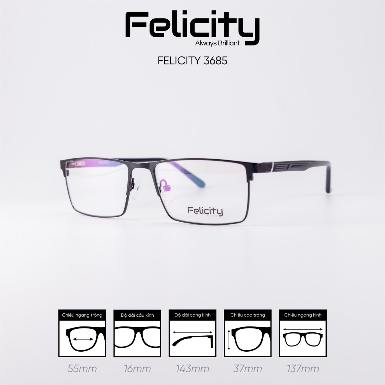 Gọng kính FELICITY 3685 - Ảnh 5