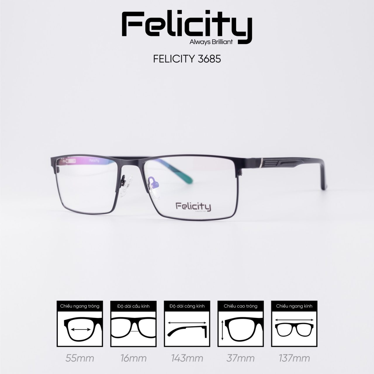 Gọng kính FELICITY 3685 - Ảnh 4