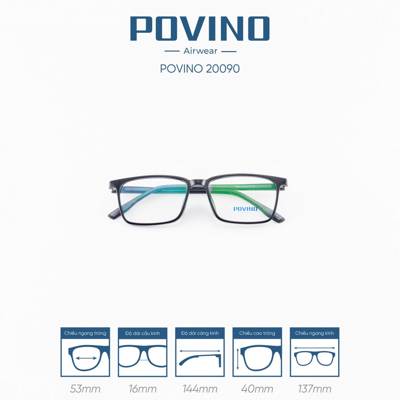 Gọng kính POVINO PO20090 - Ảnh 6
