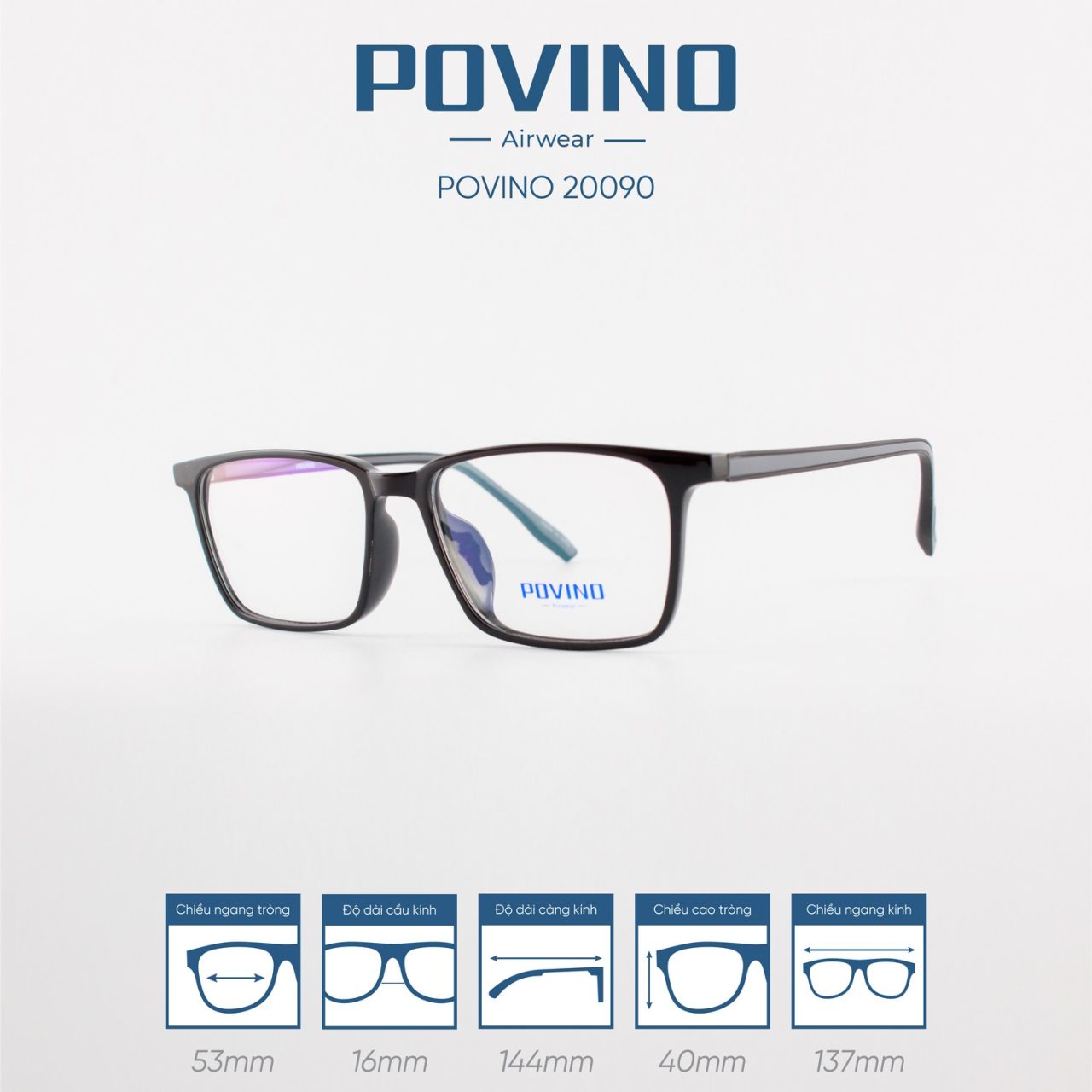 Gọng kính POVINO PO20090 - Ảnh 3