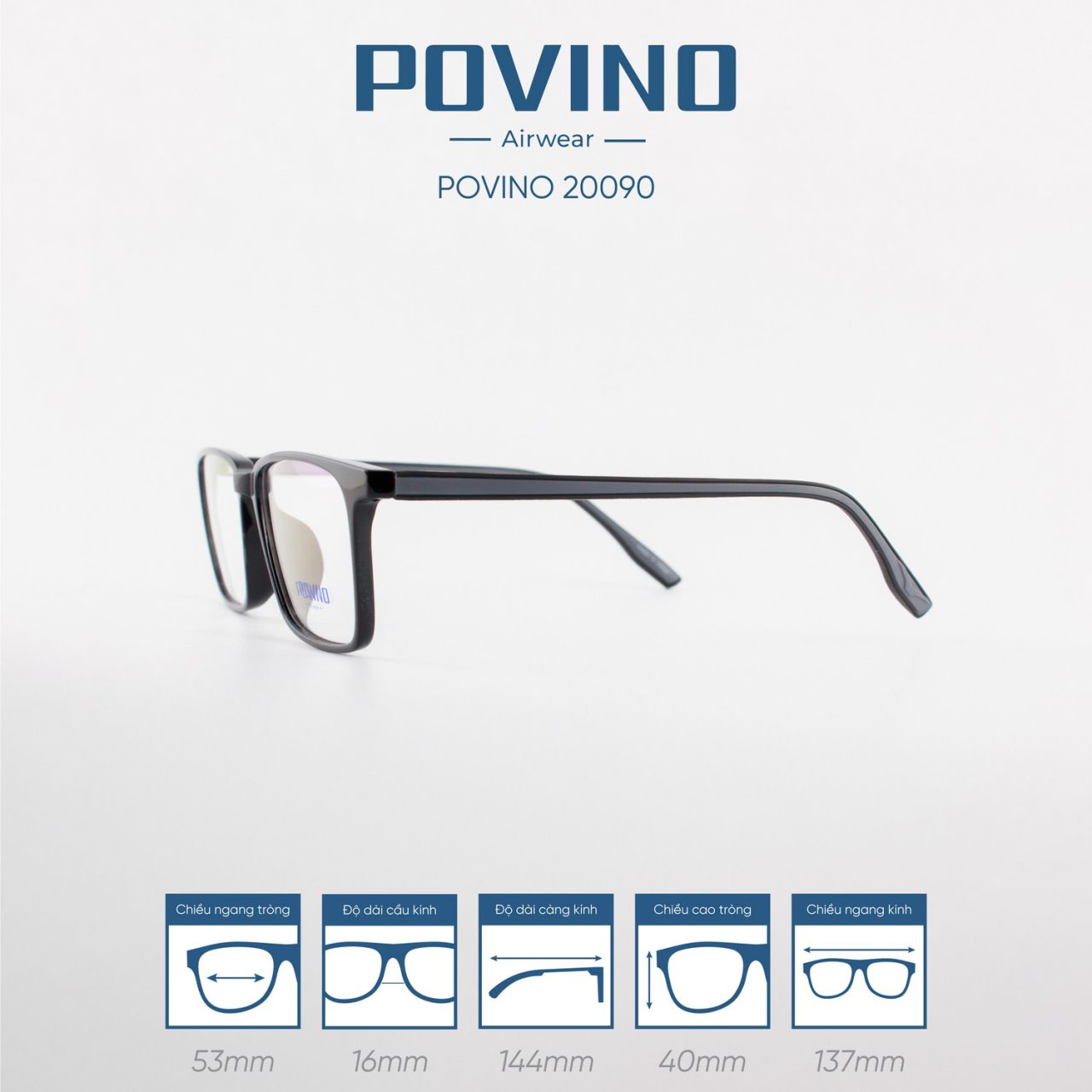 Gọng kính POVINO PO20090 - Ảnh 7