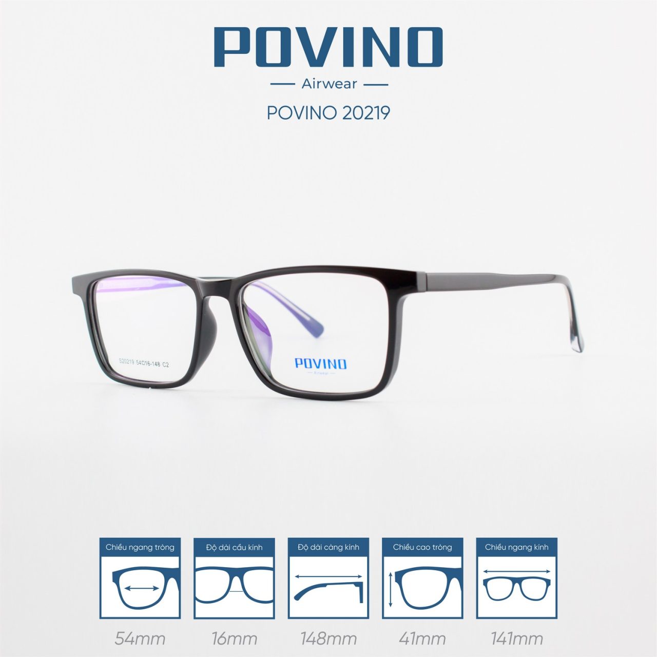 Gọng kính POVINO PO20219 - Ảnh 4