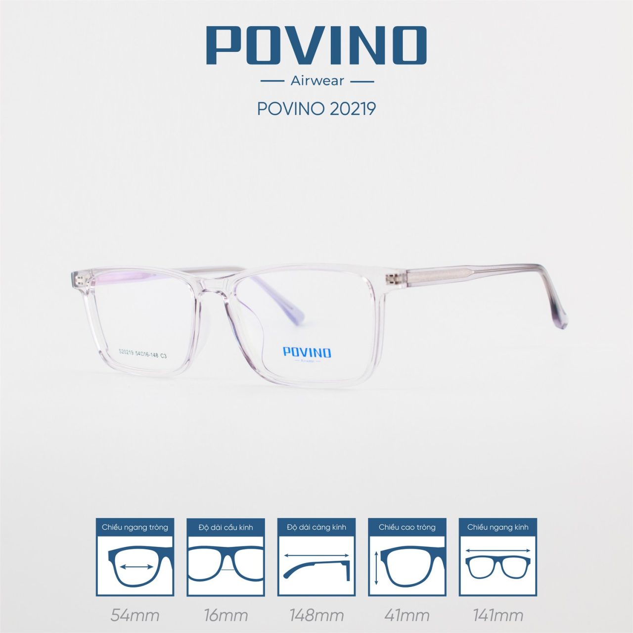 Gọng kính POVINO PO20219 - Ảnh 3