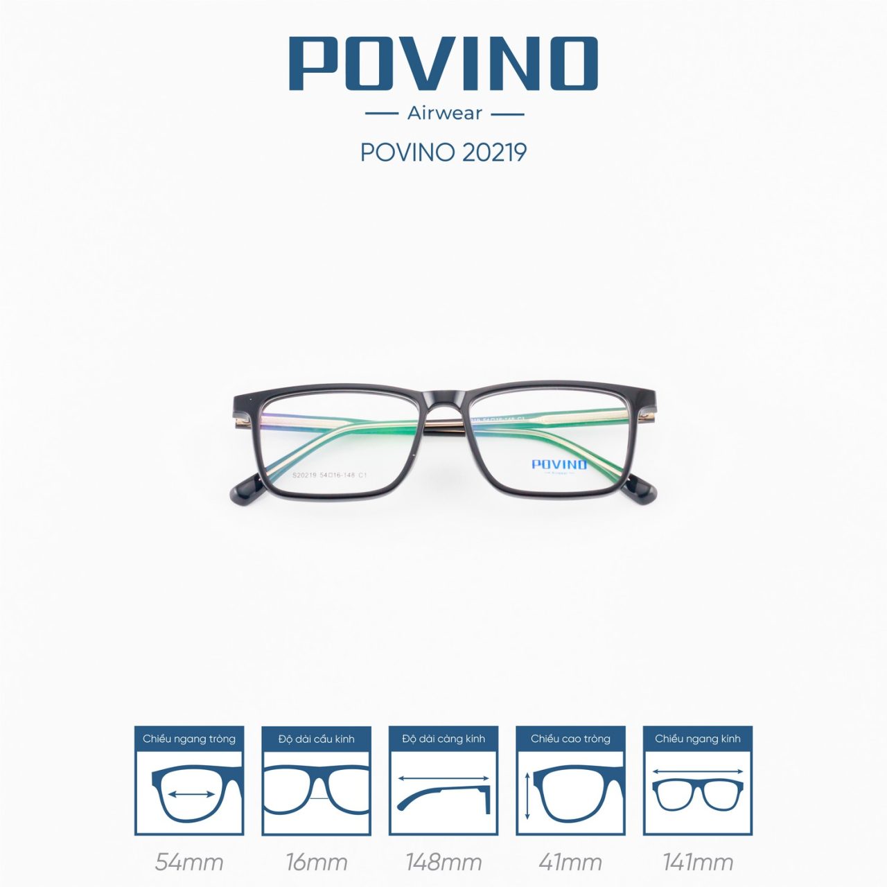 Gọng kính POVINO PO20219 - Ảnh 6