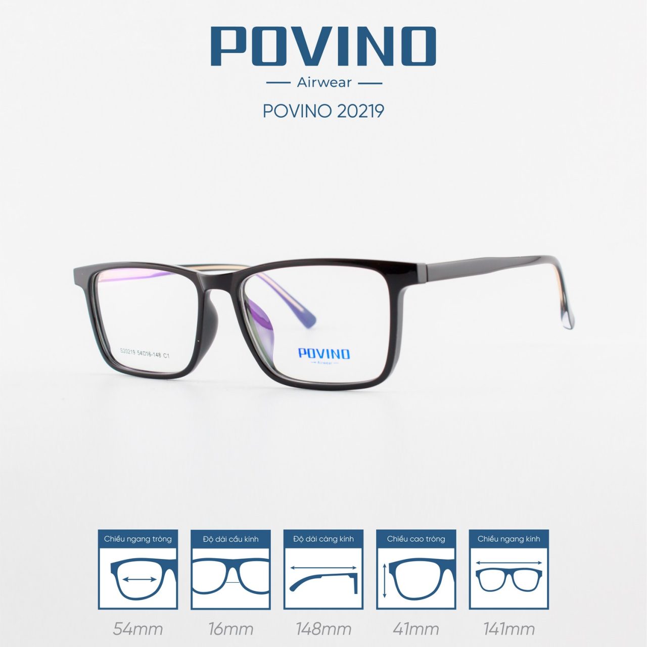 Gọng kính POVINO PO20219 - Ảnh 5