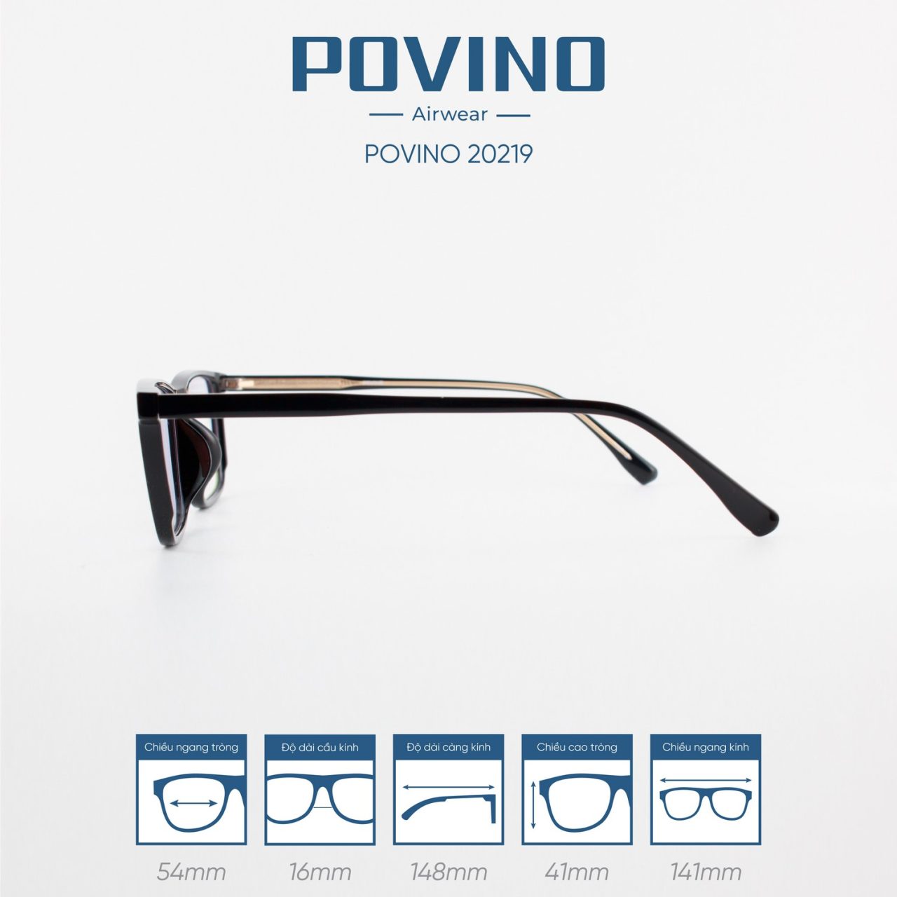 Gọng kính POVINO PO20219 - Ảnh 8