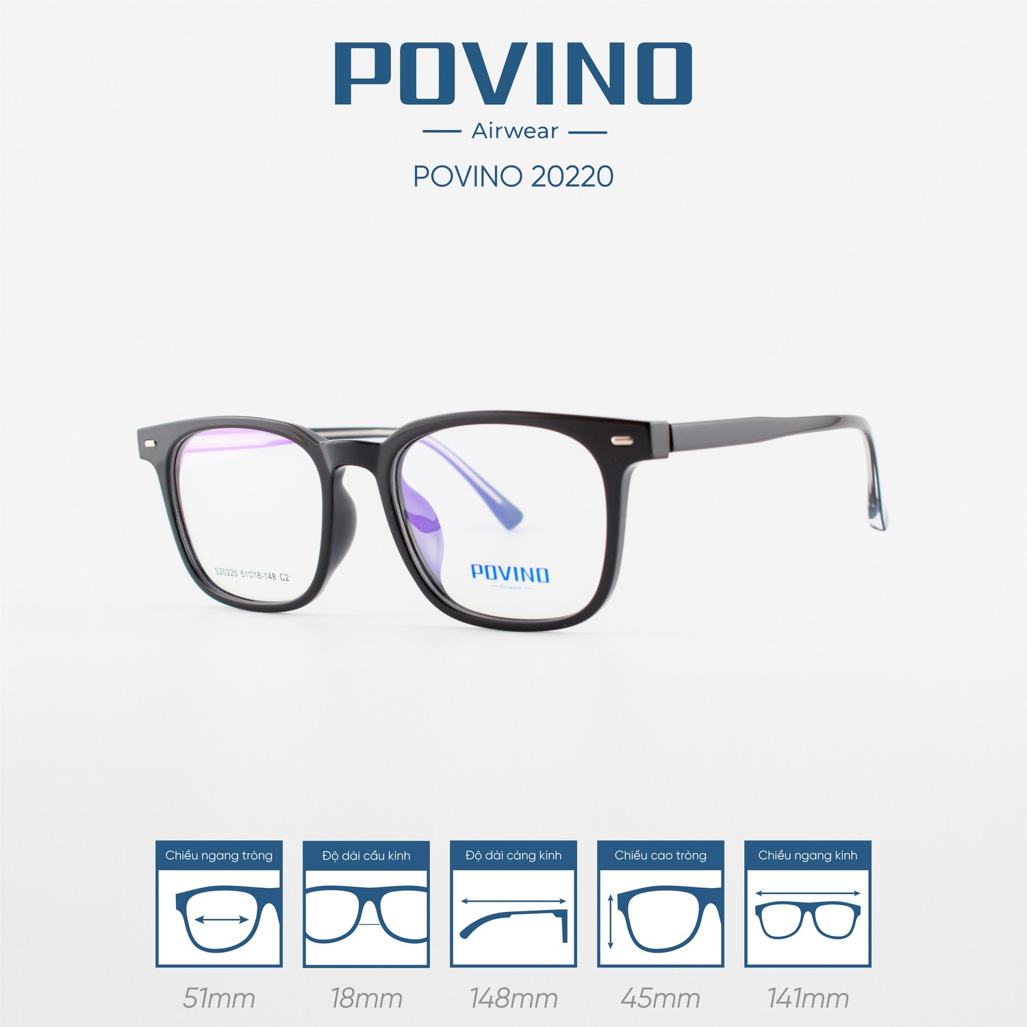 Gọng kính POVINO PO20220 - Ảnh 16