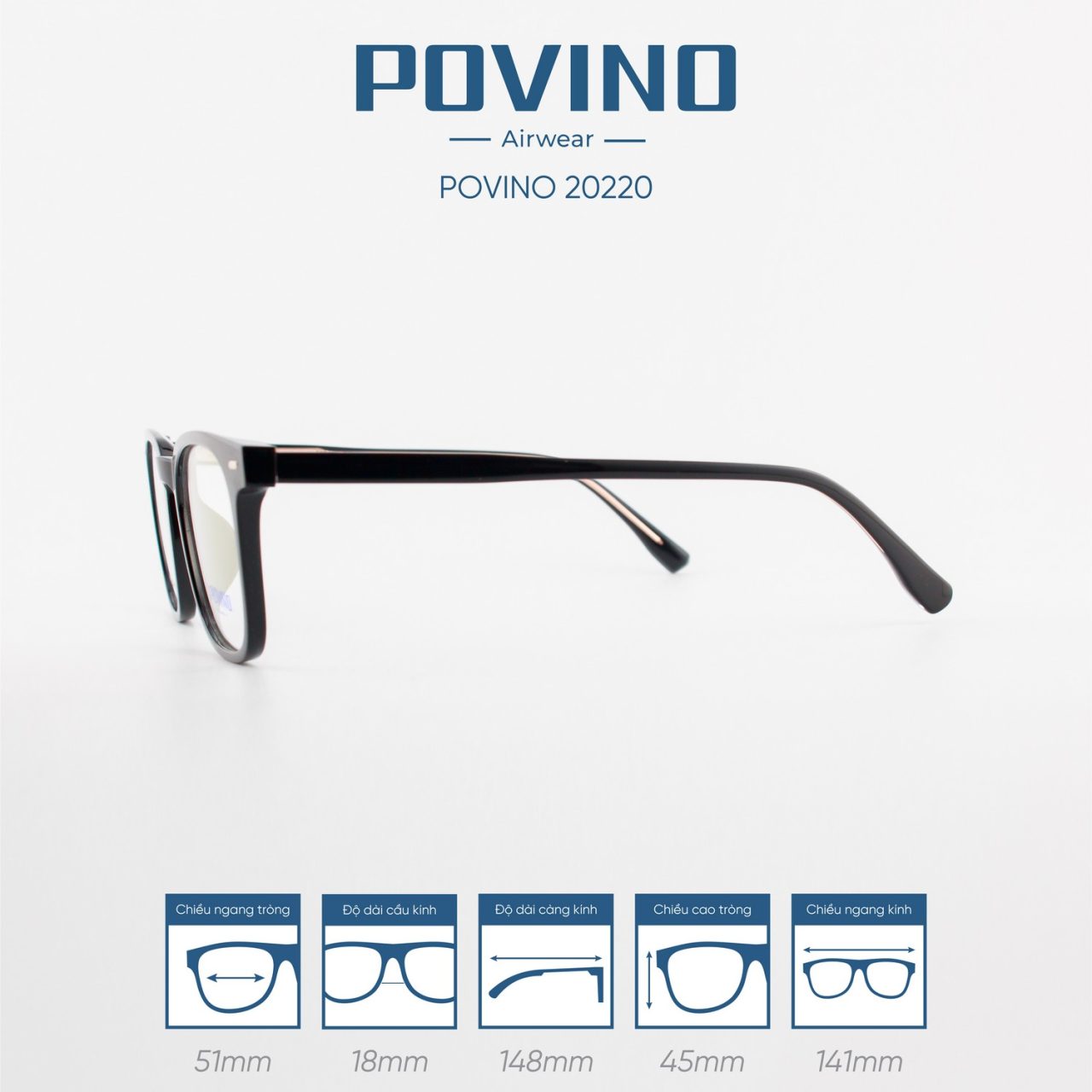 Gọng kính POVINO PO20220 - Ảnh 8