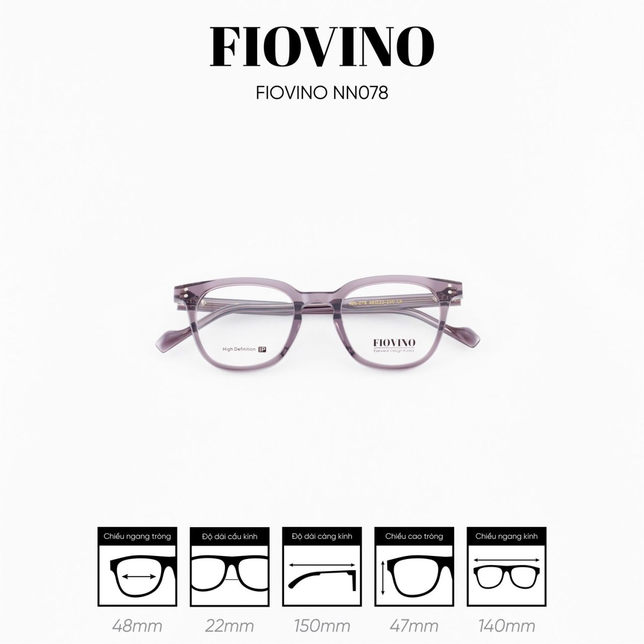 Gọng kính FIOVINO NN078 - Ảnh 6
