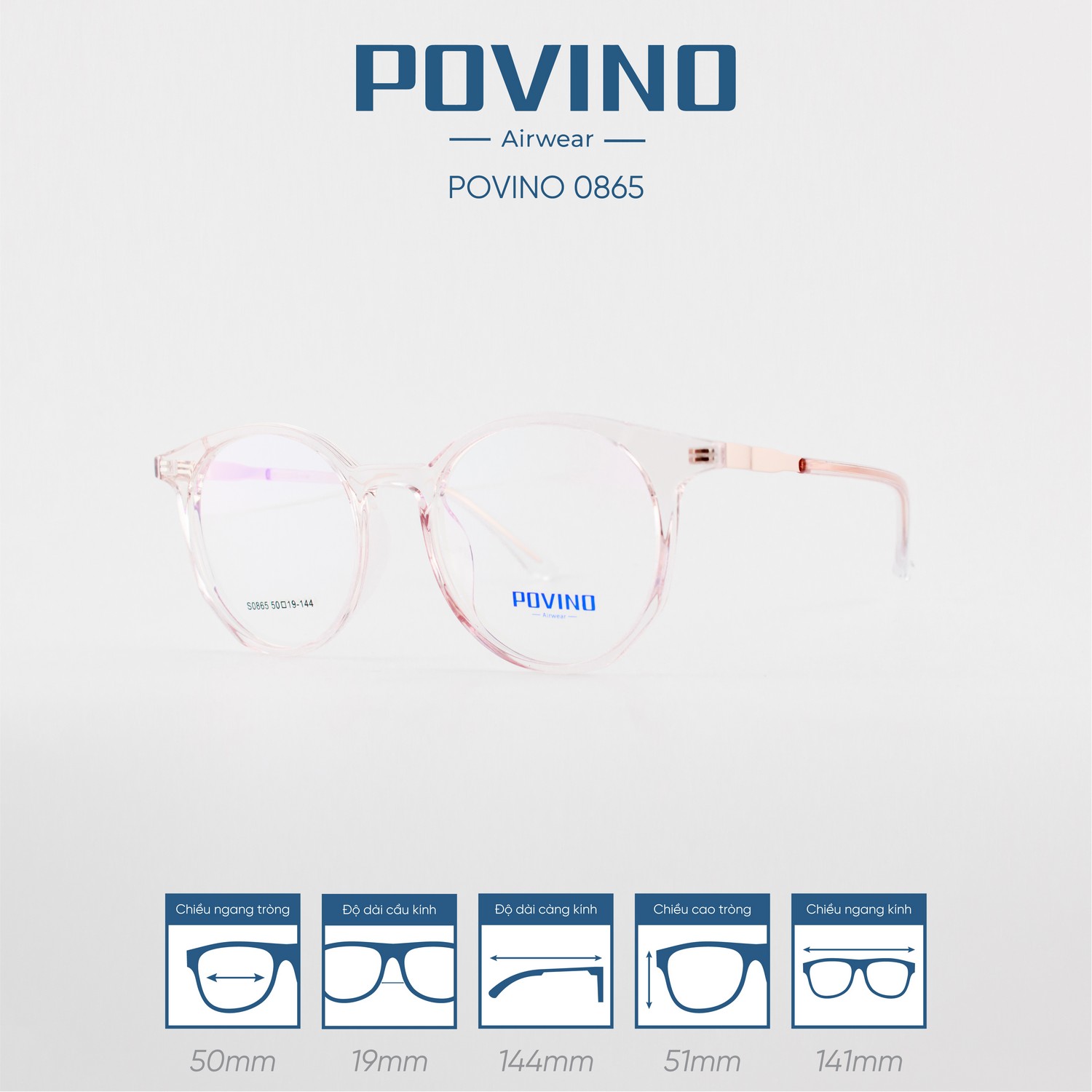 Gọng kính POVINO PO0865