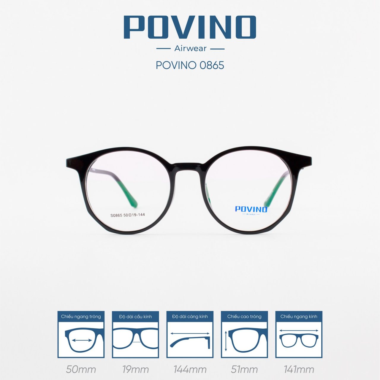 Gọng kính POVINO PO0865